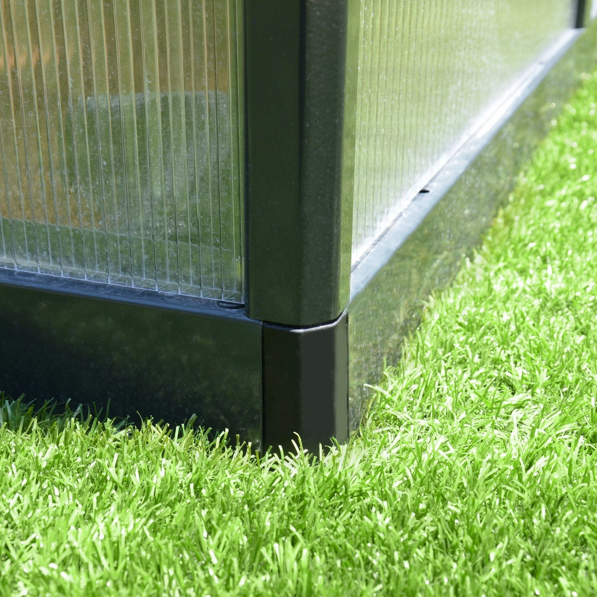 Palram - Canopia | Glory Premium Greenhouse Kit 8 ft Wide - Gray With 10mm Twin-wall Polycarbonate Glazing - Image 22