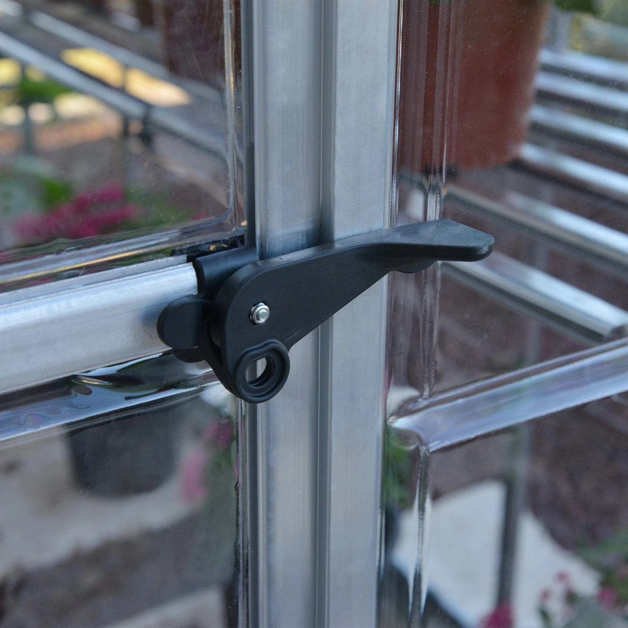Palram - Canopia | 4x8 ft Hybrid Lean-To Greenhouse Kit - Silver With 0.8mm Polycarbonate Glazing - Image 6