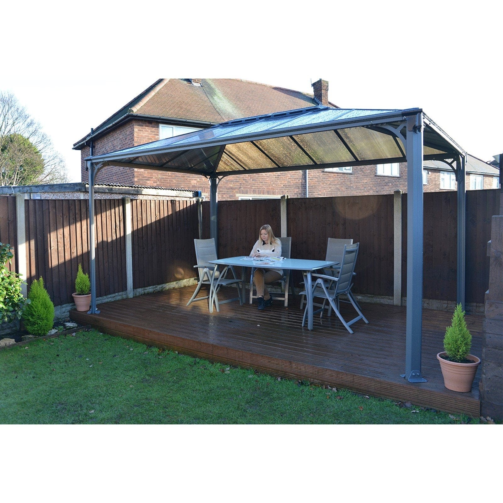 Palram - Canopia | Martinique 10x14 ft Garden Gazebo - Image 3