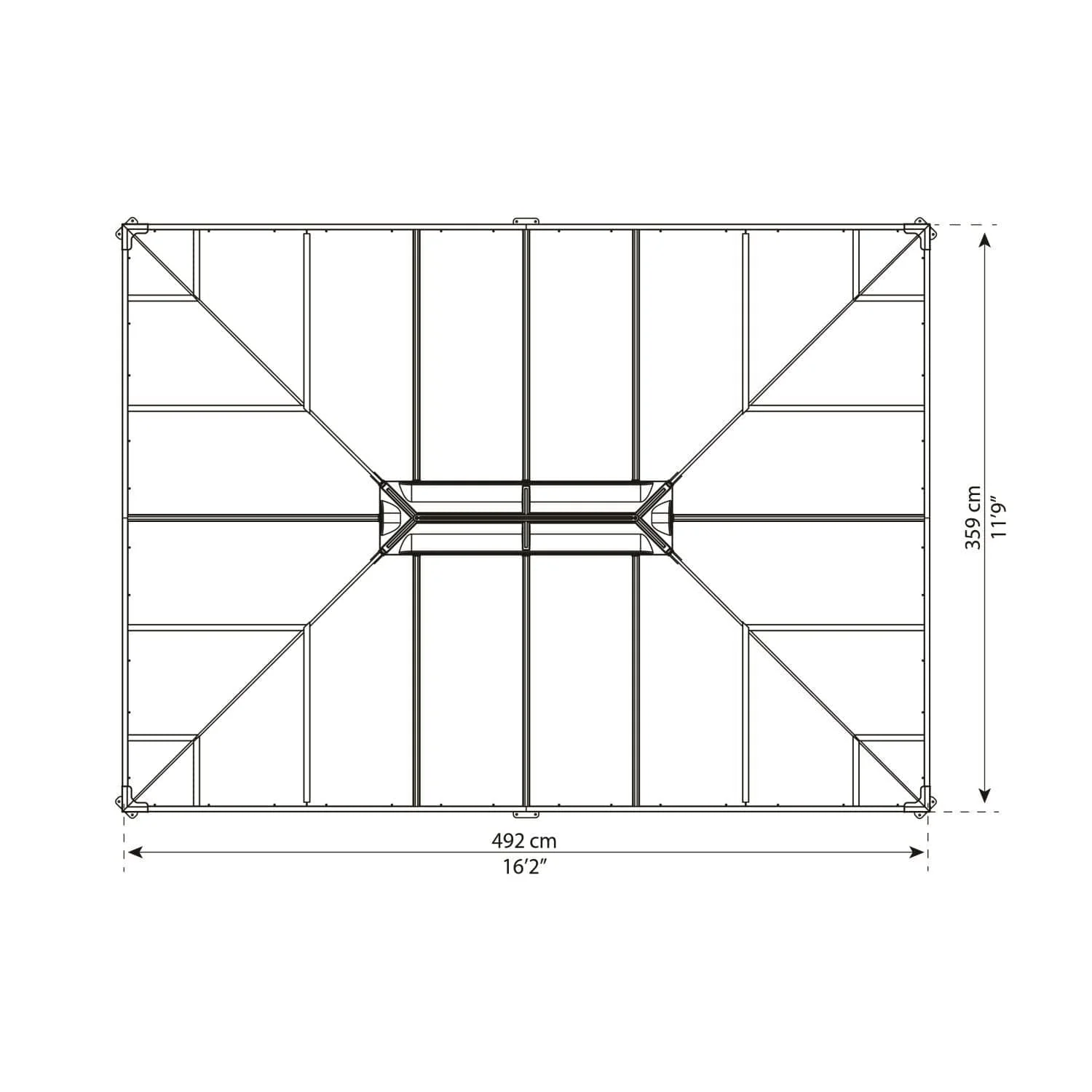 Palram - Canopia | Martinique 5000 12x16 ft Garden Gazebo - Image 9