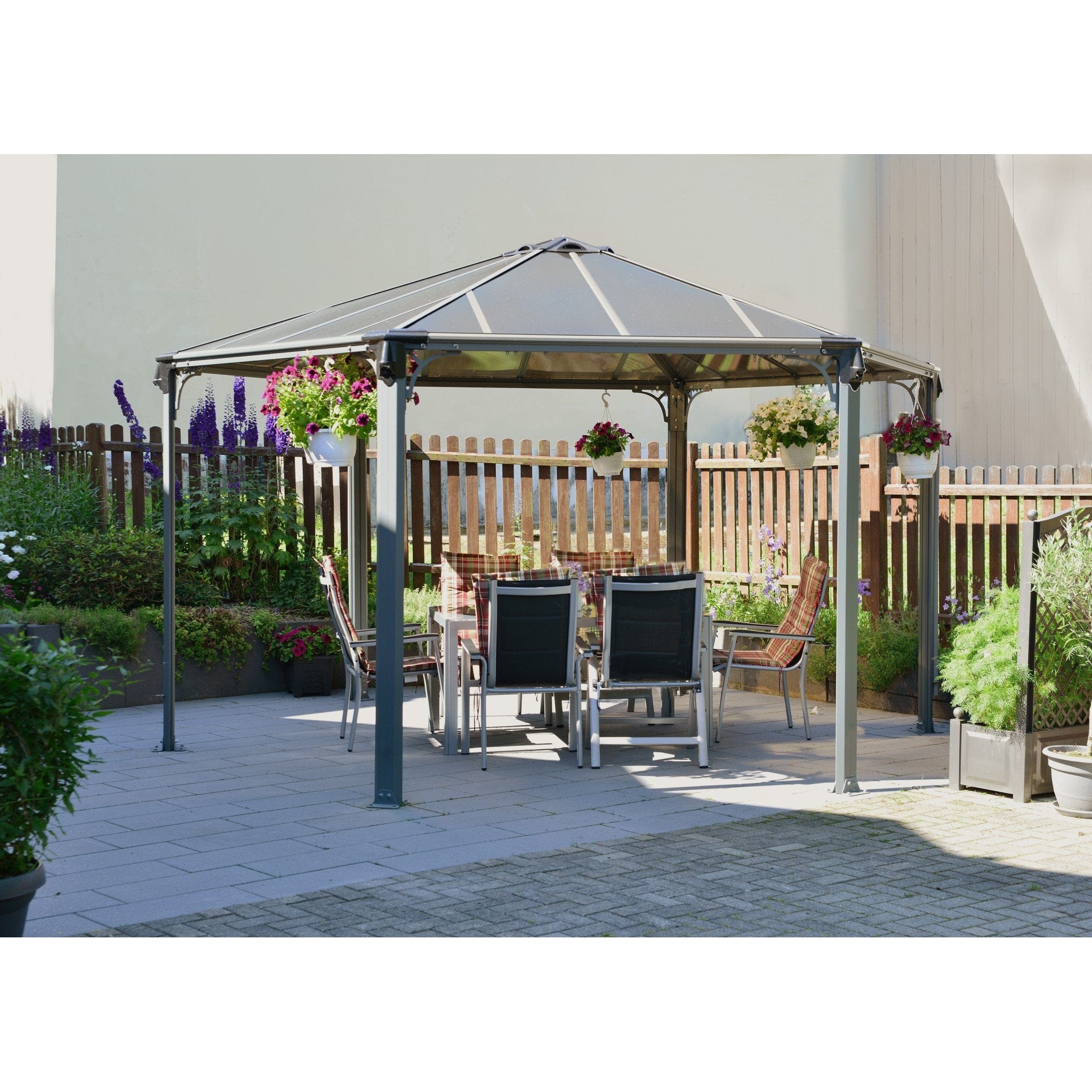 Palram - Canopia | Monaco Hexagon Garden Gazebo 13x15 ft - Image 3