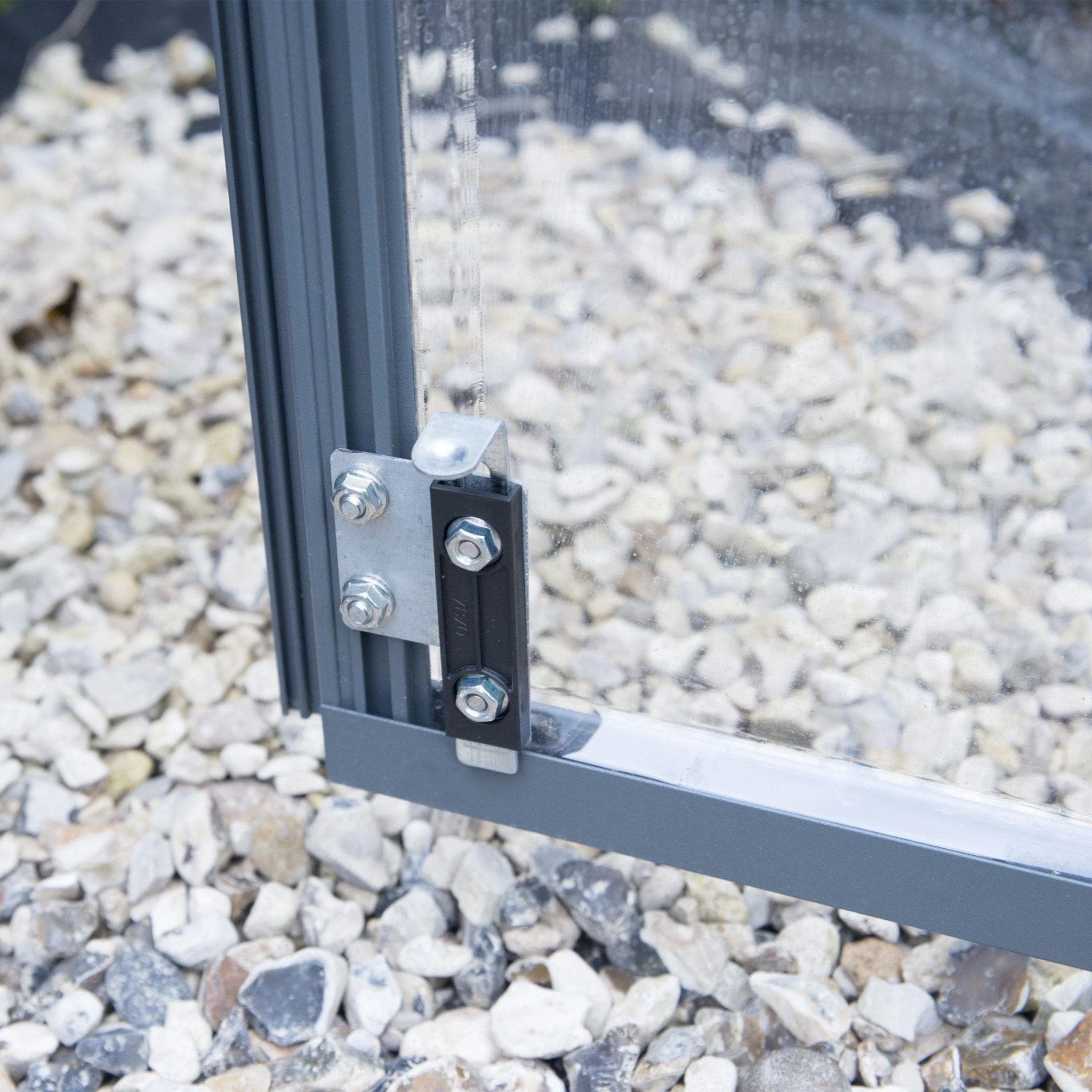 Palram - Canopia | 7x8 ft Oasis Hex Greenhouse Kit - Gray With 0.8mm Polycarbonate Glazing - Image 7
