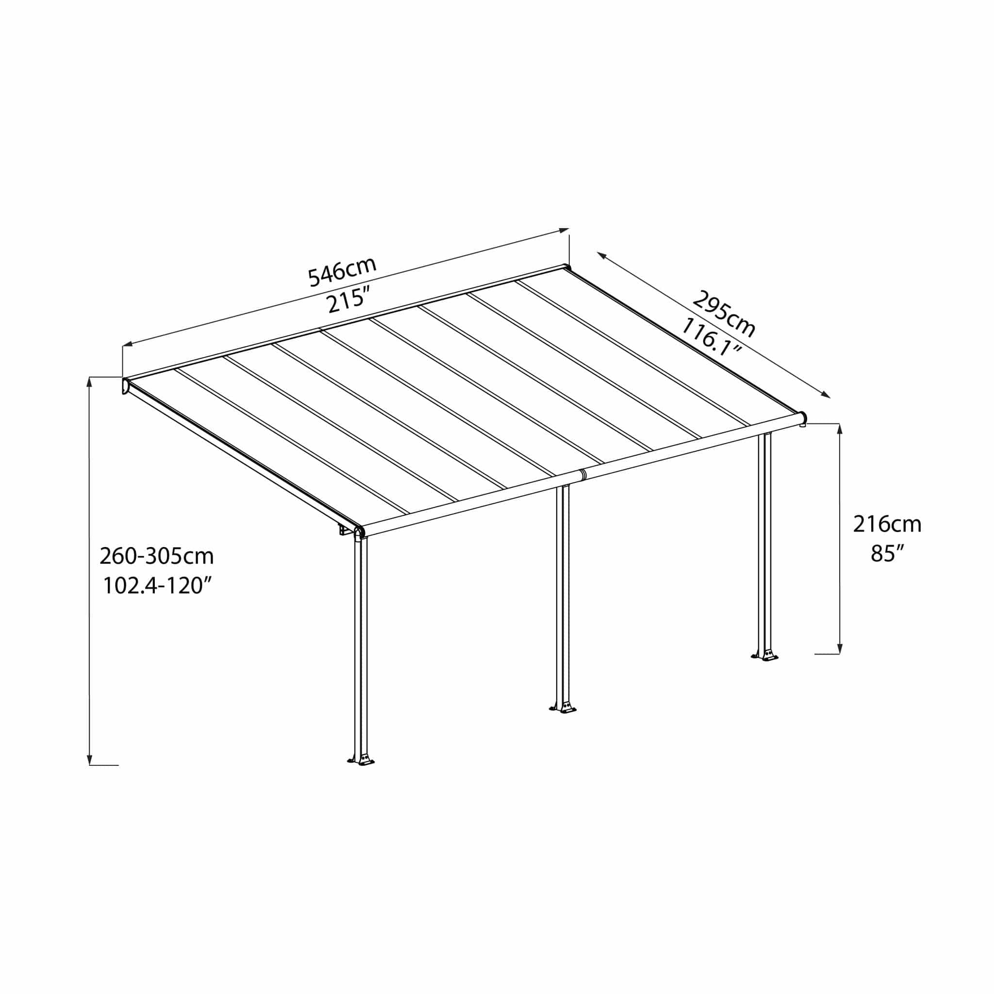 Palram - Canopia | Olympia Patio Cover - Gray - Image 11