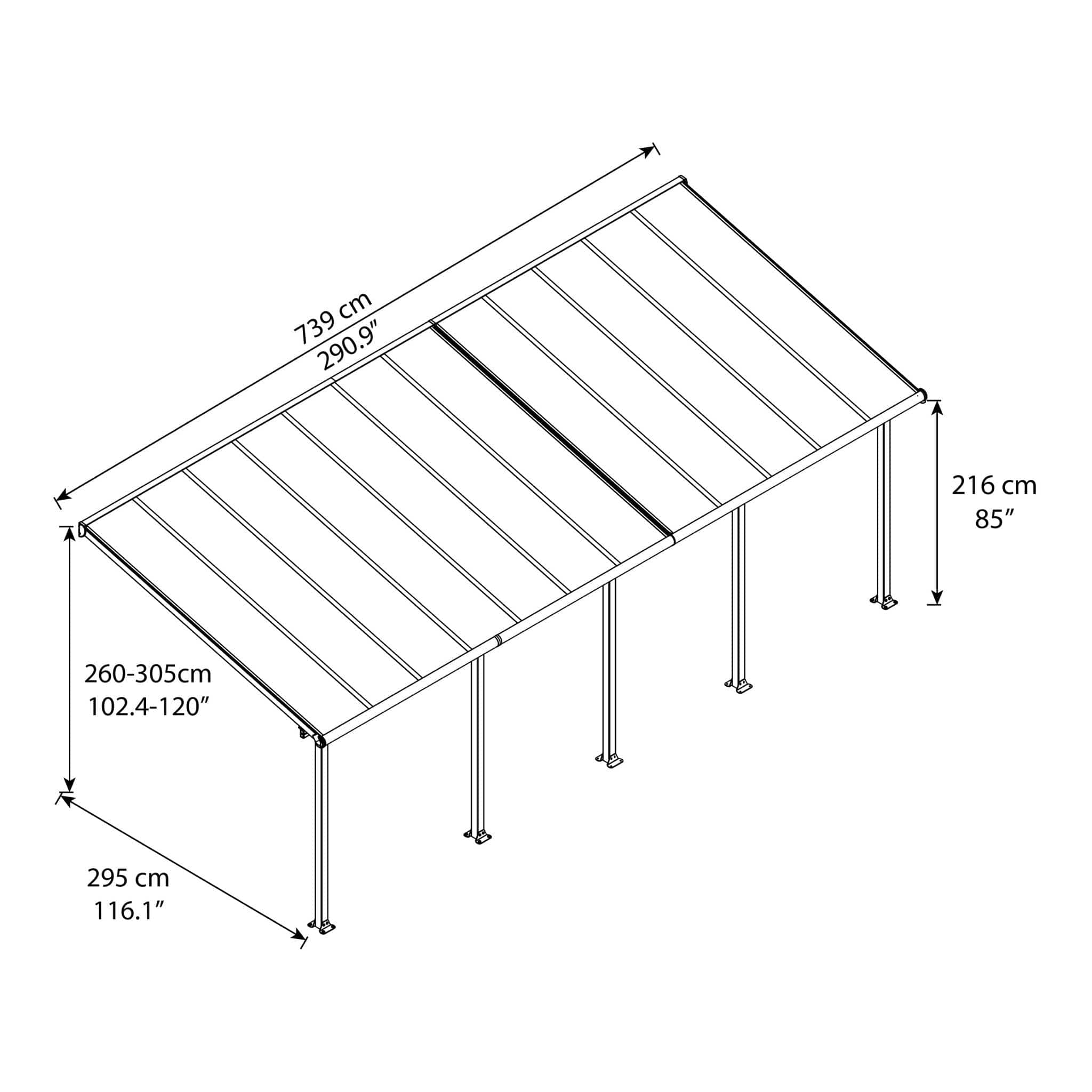 Palram - Canopia | Olympia Patio Cover - Gray - Image 19