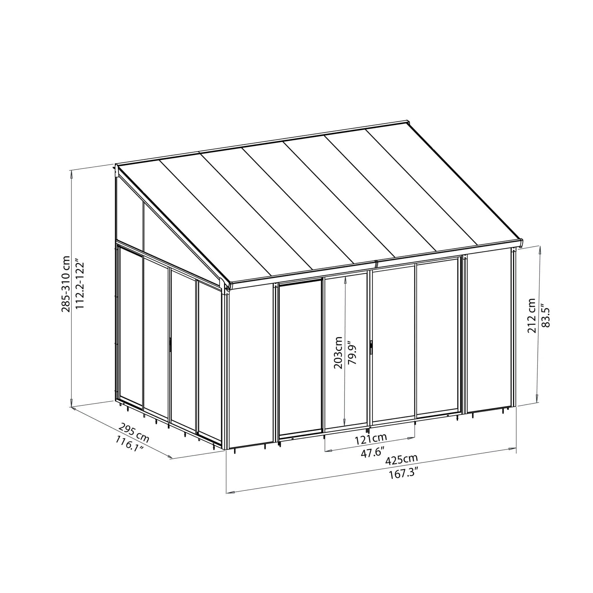 Palram - Canopia | SanRemo Patio Enclosure / Sunroom - Image 14