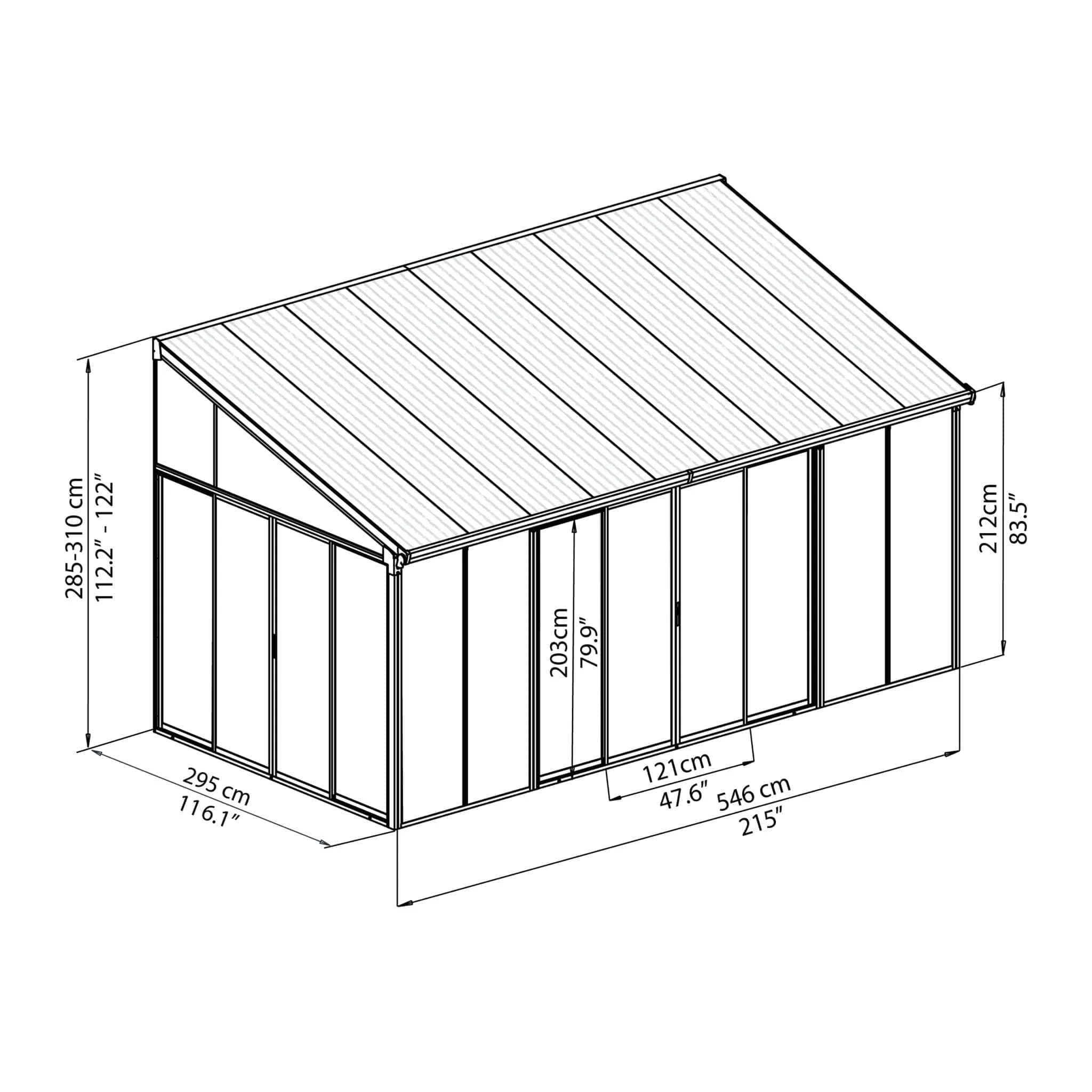 Palram - Canopia | SanRemo Patio Enclosure / Sunroom - Image 17