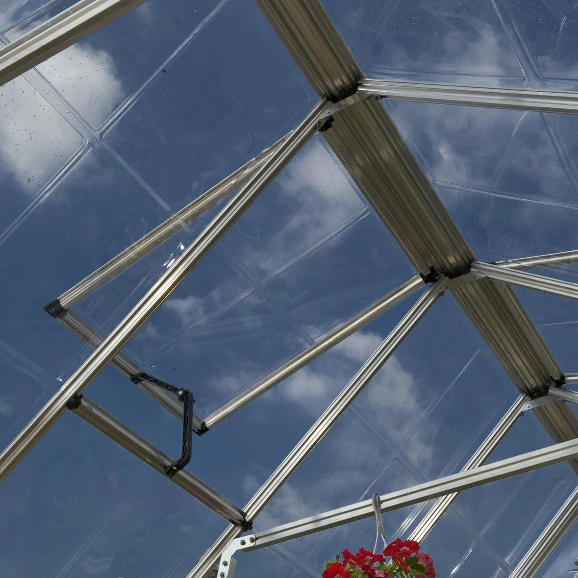 Palram - Canopia | Snap & Grow Greenhouse Kit - 8 Ft Wide - Silver With 0.8mm Polycarbonate Glazing - Image 6