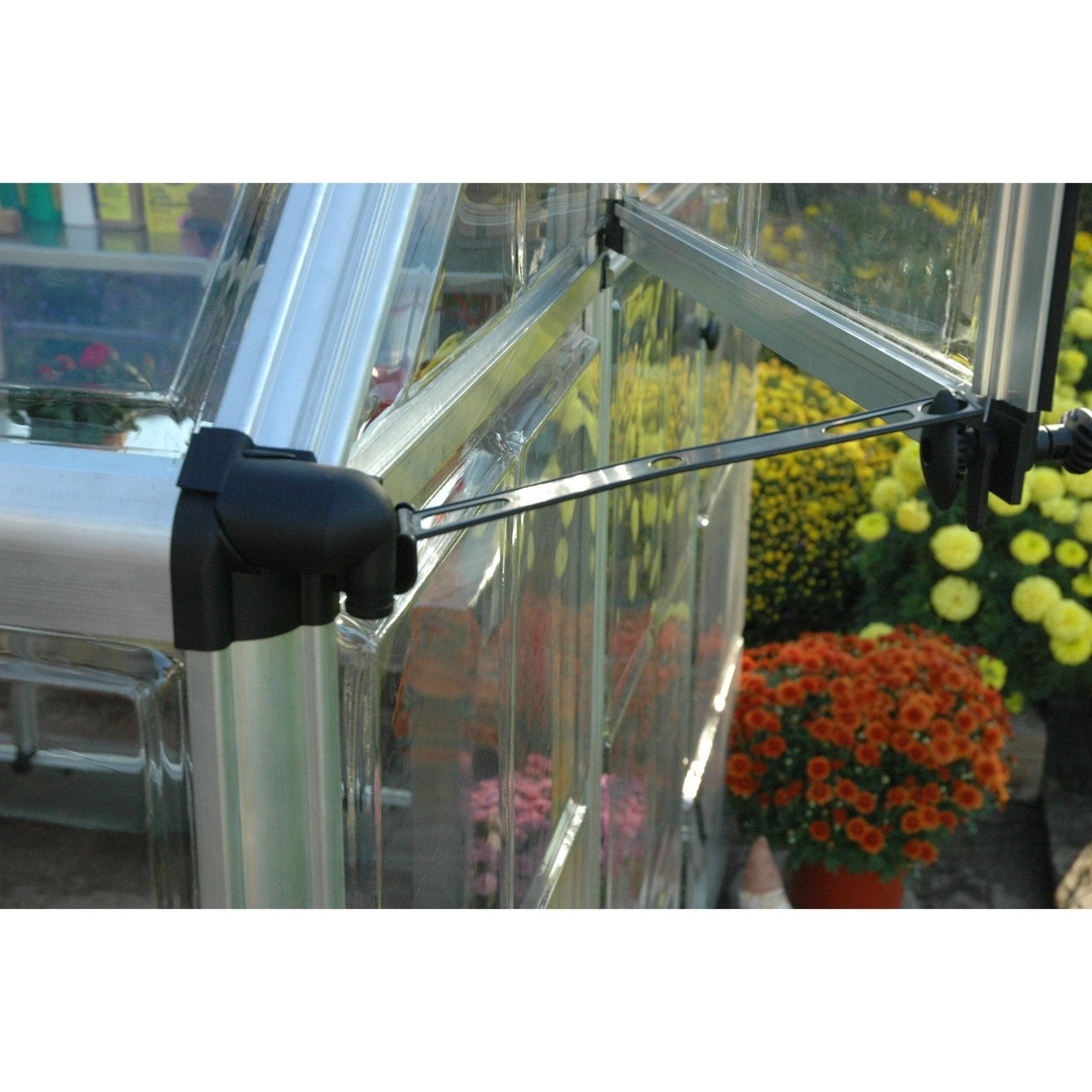 Palram - Canopia | Snap & Grow Greenhouse Kit - 6ft Wide - Silver With 0.8mm Polycarbonate Glazing - Image 8