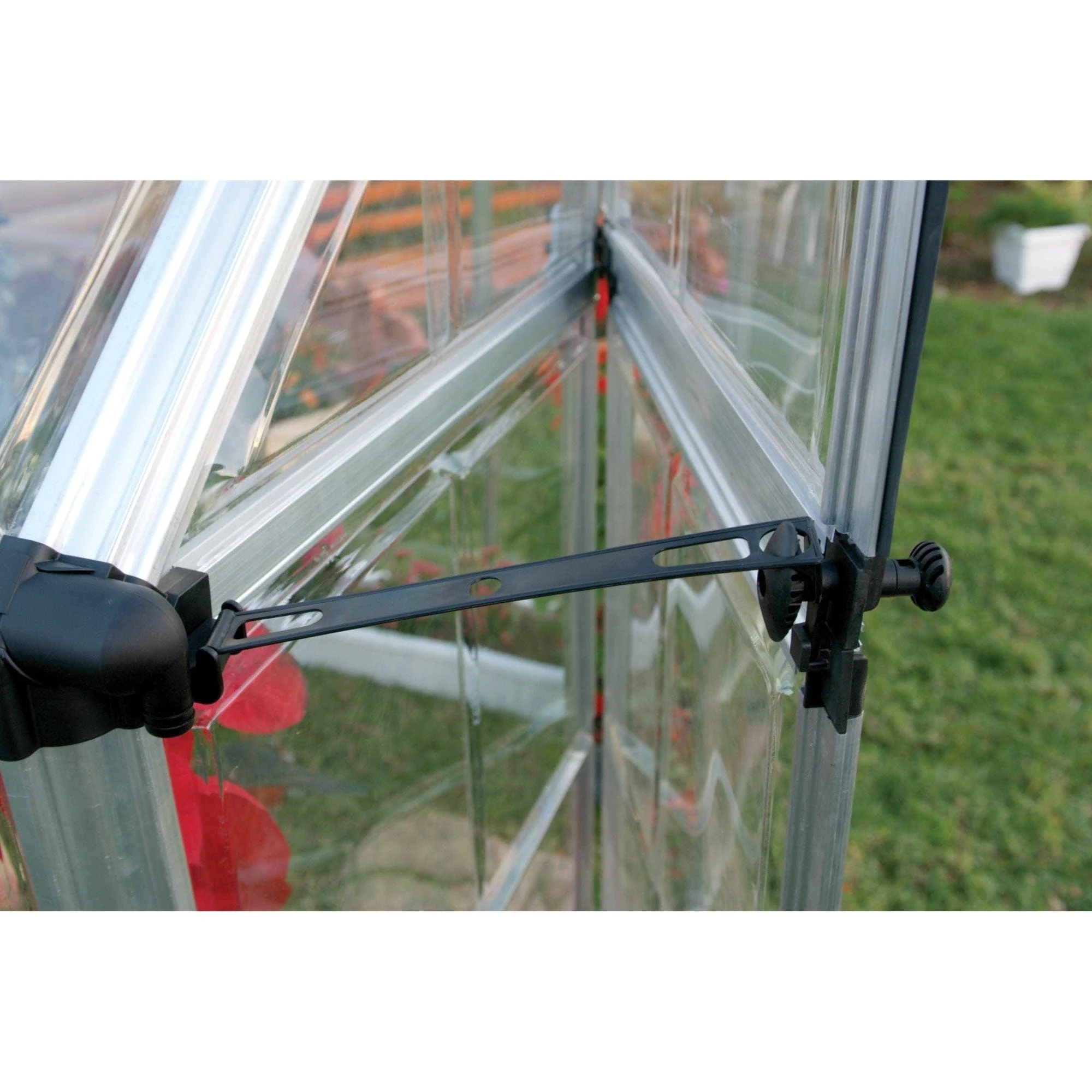 Palram - Canopia | Snap & Grow Greenhouse Kit - 6ft Wide - Silver With 0.8mm Polycarbonate Glazing - Image 9