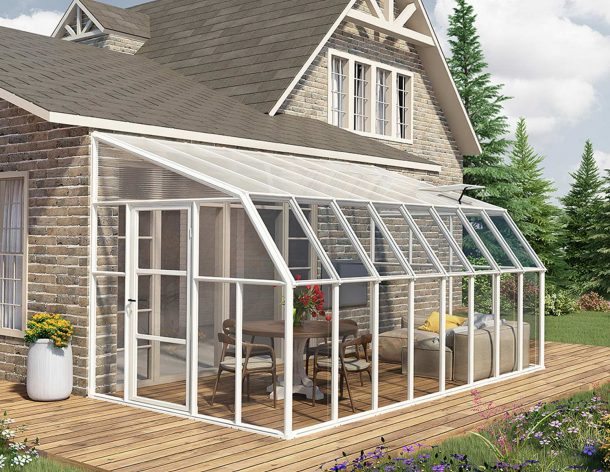 Palram - Canopia | Sun Room Eight Sunroom Enclosure, Lean To Greenhouse Kit - Image 18