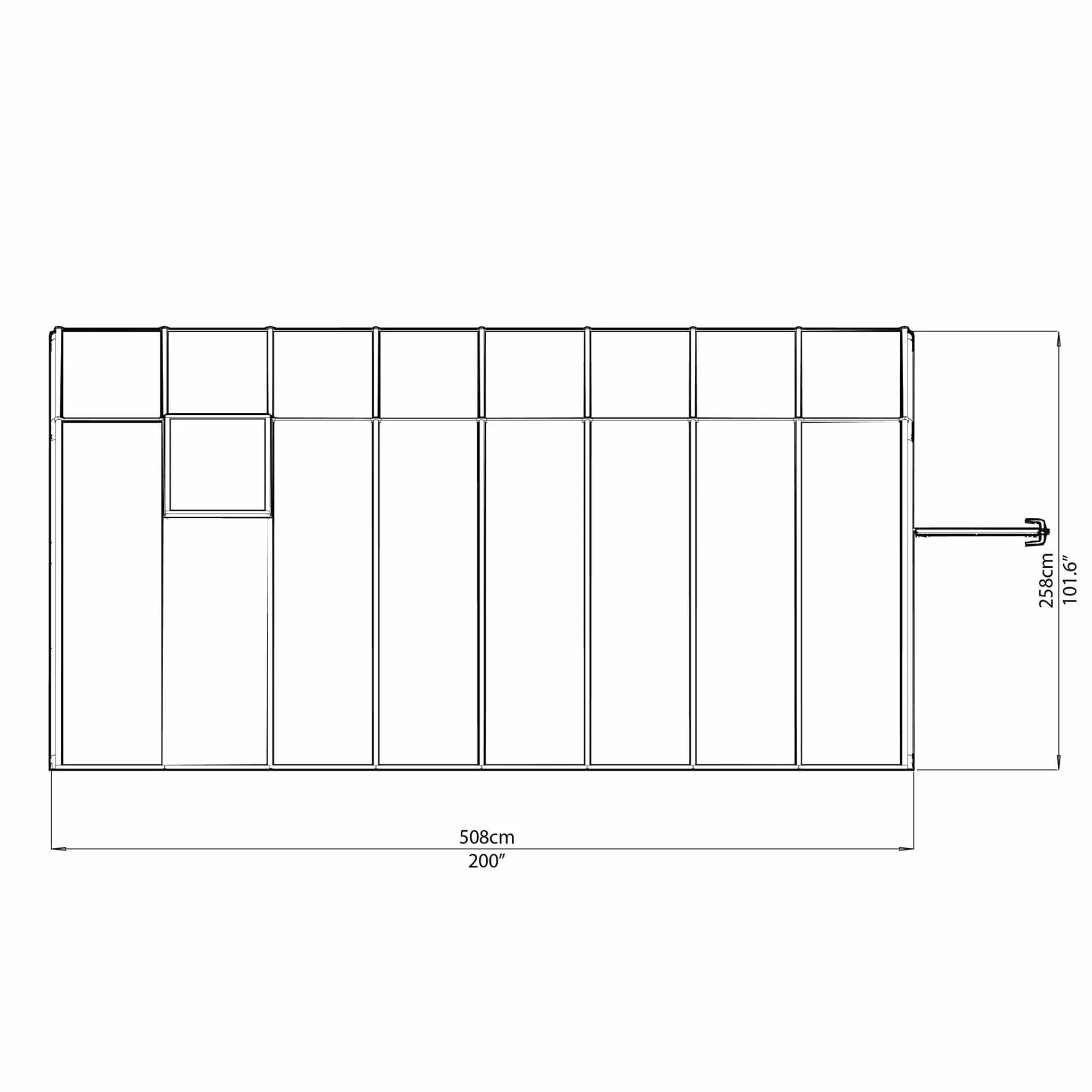 Palram - Canopia | Sun Room Eight Sunroom Enclosure, Lean To Greenhouse Kit - Image 20
