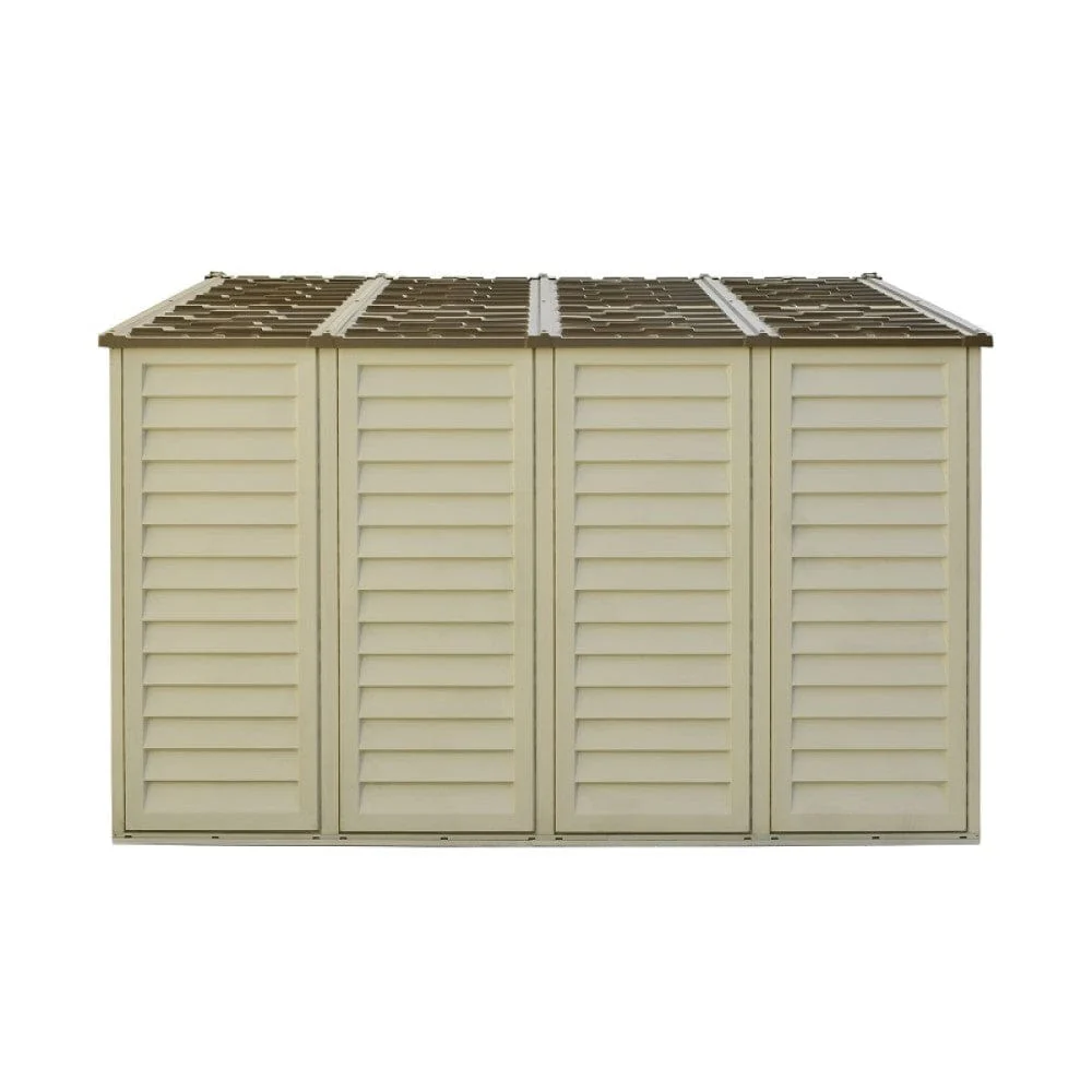 DuraMax | 10.5x10.5x6 ft Woodbridge Plus Vinyl Plastic Storage Shed with Foundation - Image 3