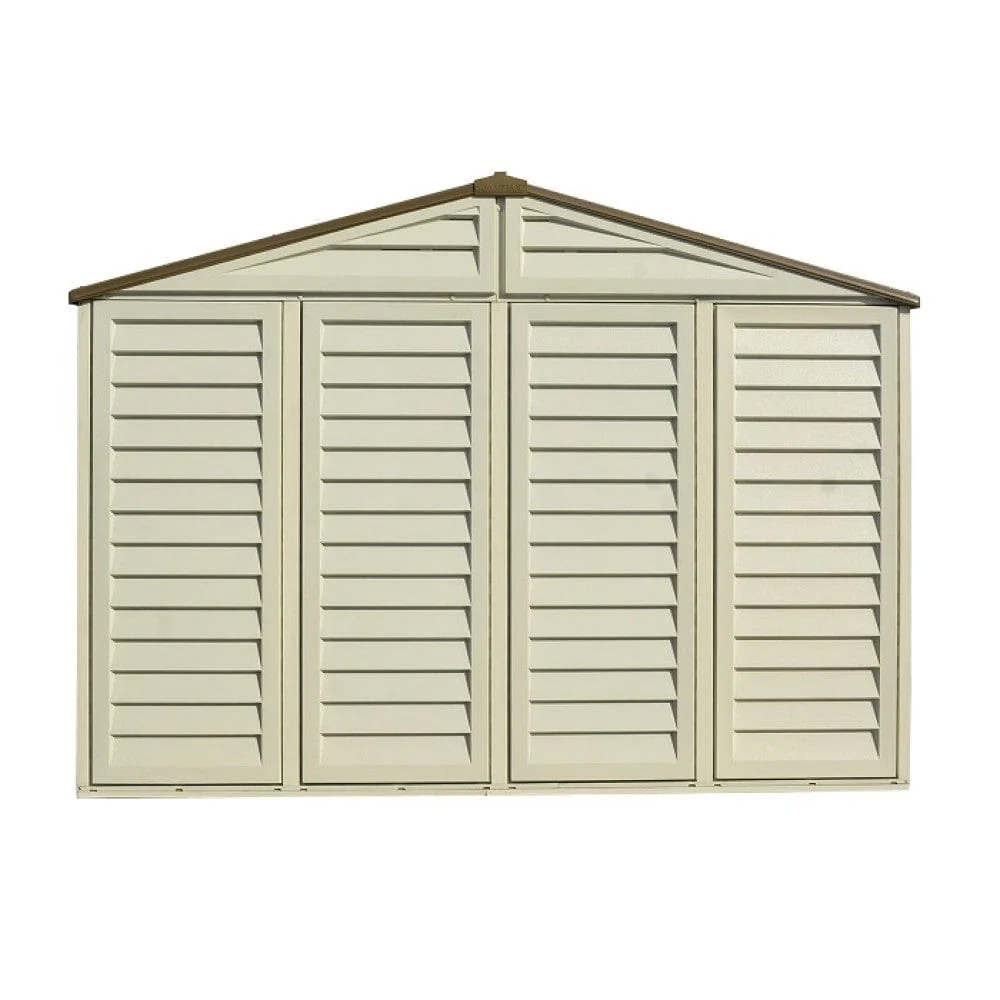 DuraMax | 10.5x8x6 ft Woodbridge Plus Vinyl Plastic Storage Shed with Foundation - Image 24
