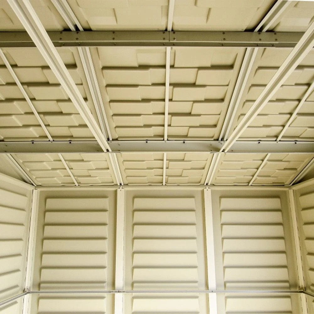 DuraMax | 10.5x8x6 ft Woodbridge Plus Vinyl Plastic Storage Shed with Foundation - Image 5