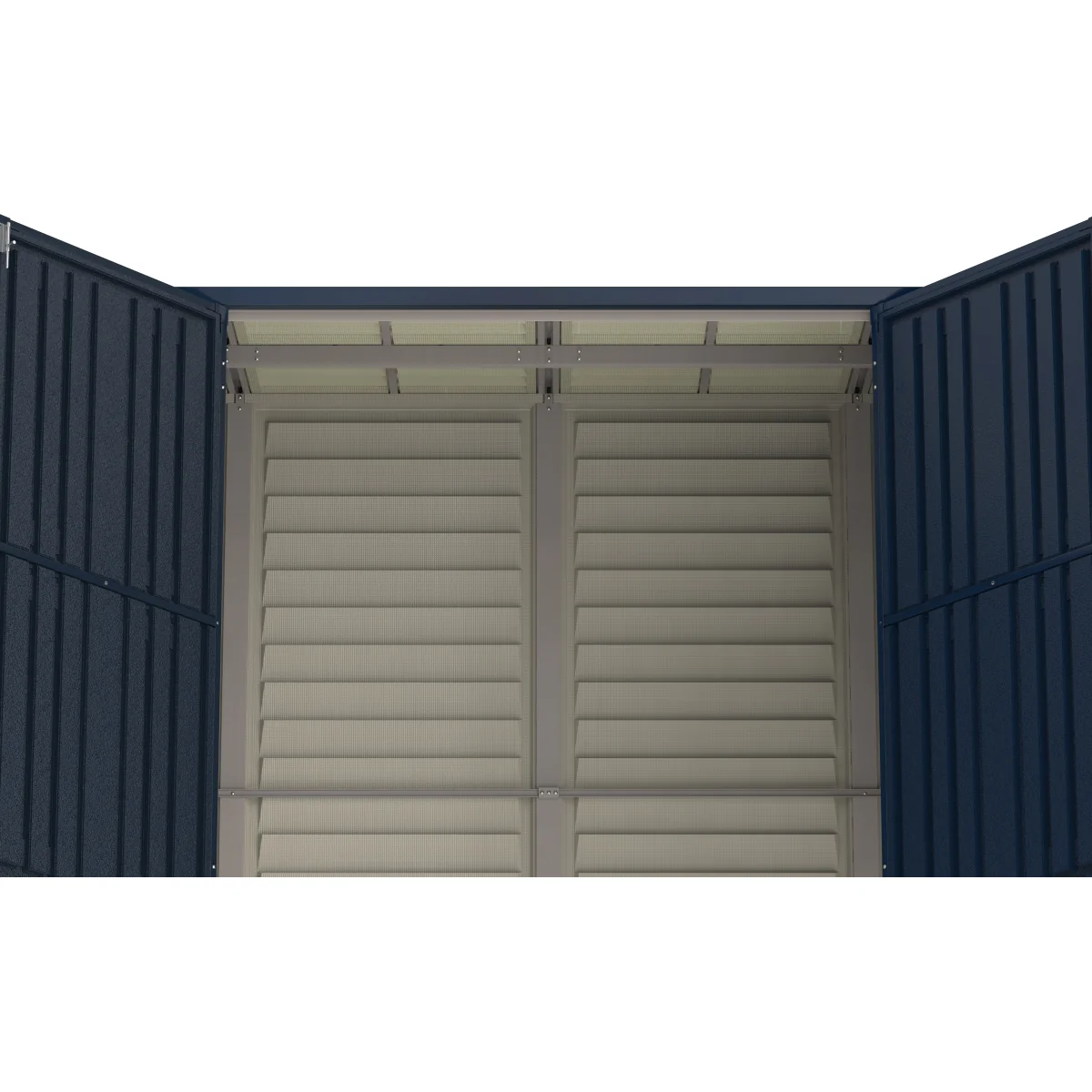 DuraMax | 10x4 ft SideMate Plus Pro Vinyl Plastic Storage Shed with Double Doors and Foundation - Image 5