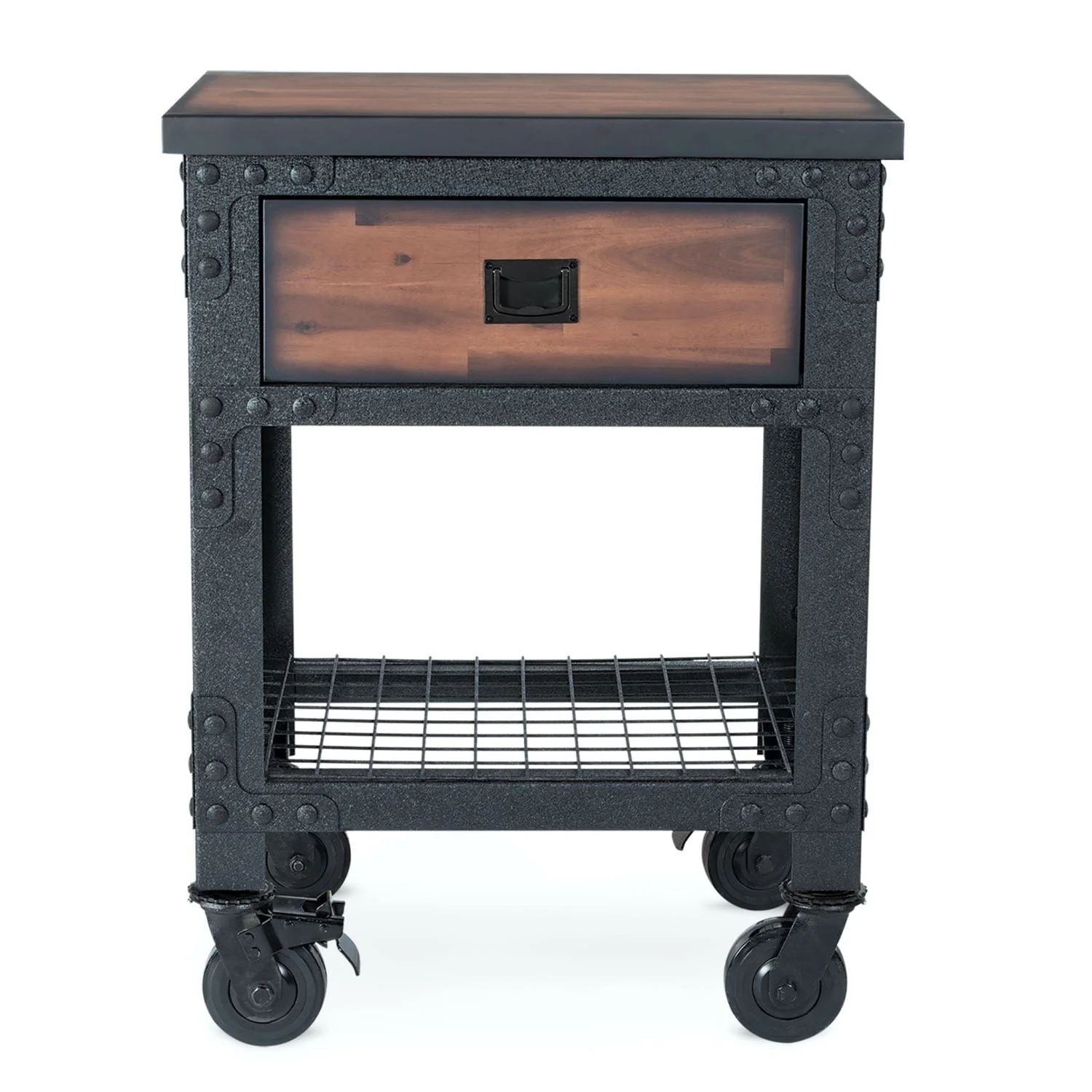 DuraMax | 27.6 In. x 20 In. 1 Drawer Rolling Industrial Workbench with Wood Top - Image 4