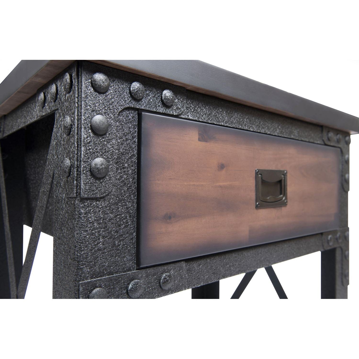 DuraMax | 27.6 In. x 20 In. 1 Drawer Rolling Industrial Workbench with Wood Top - Image 9
