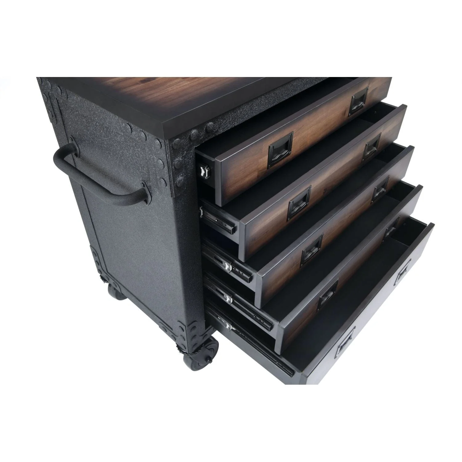 DuraMax | 36" 5 Drawer Rolling Tool Chest with Wood Top - Image 5