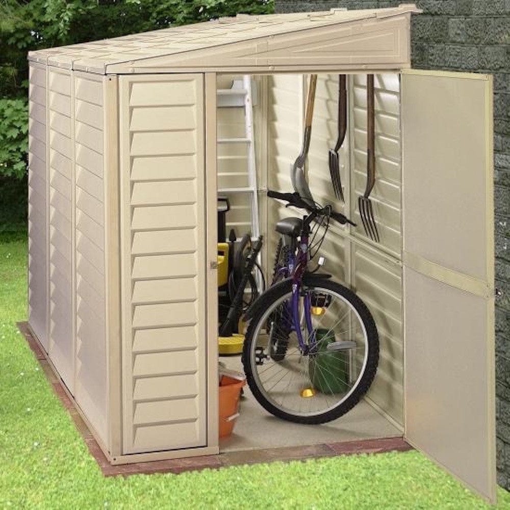 DuraMax | 4 ft Wide SideMate Vinyl Plastic Storage Shed with Foundation - Image 14