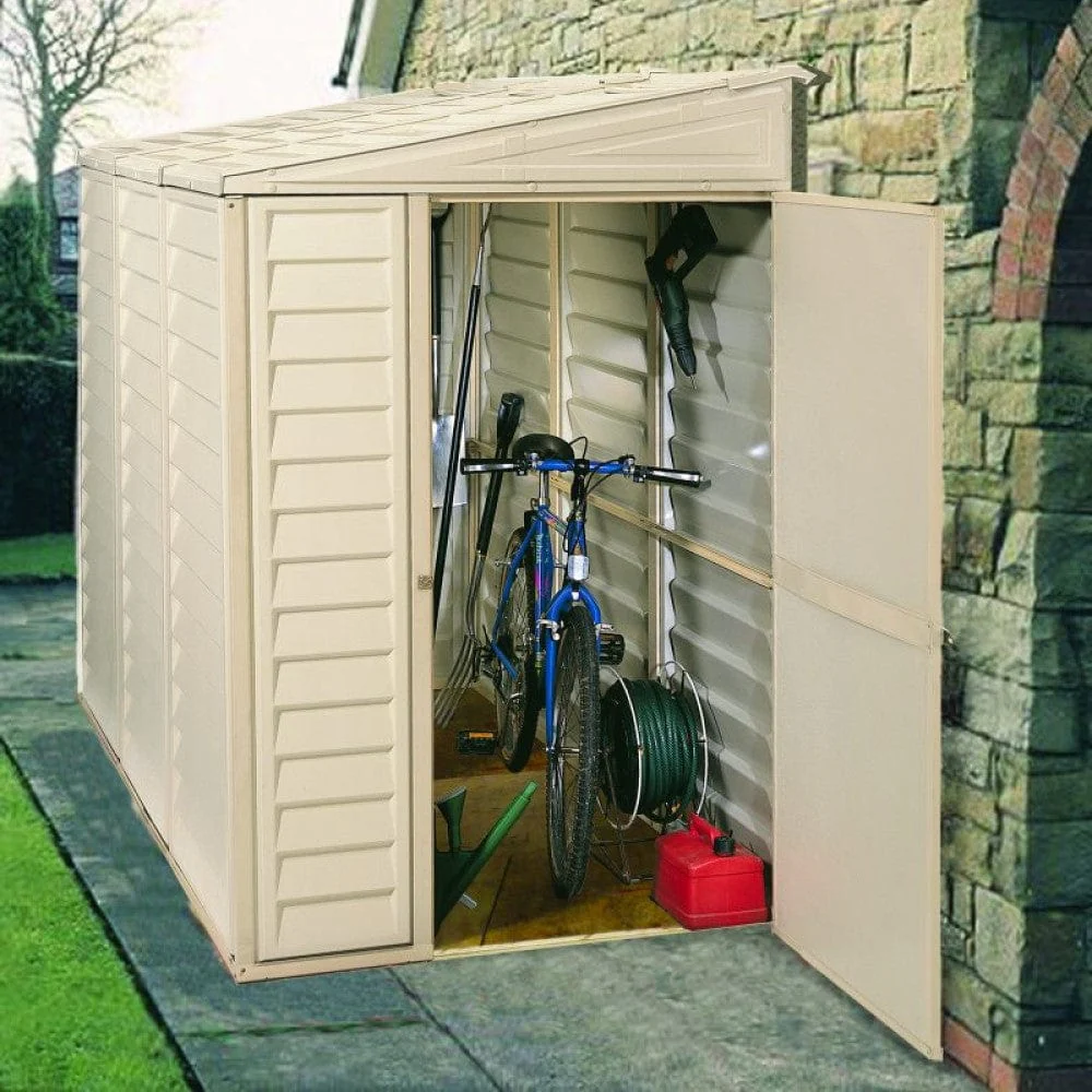 DuraMax | 4 ft Wide SideMate Vinyl Plastic Storage Shed with Foundation - Image 16