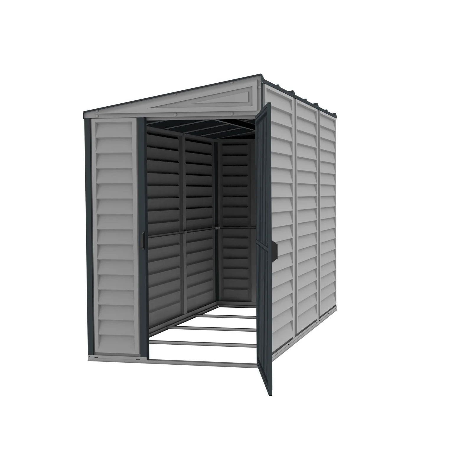 DuraMax | 4 ft Wide SideMate Vinyl Plastic Storage Shed with Foundation - Image 25
