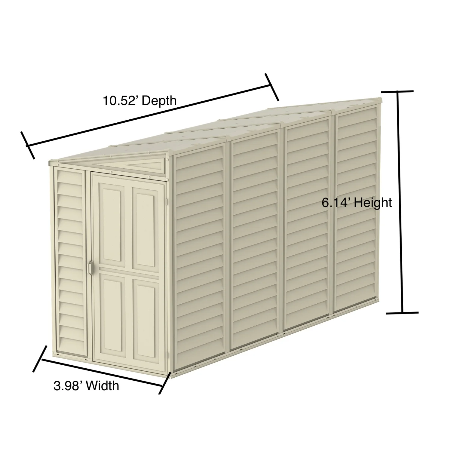 DuraMax | 4 ft Wide SideMate Vinyl Plastic Storage Shed with Foundation - Image 33