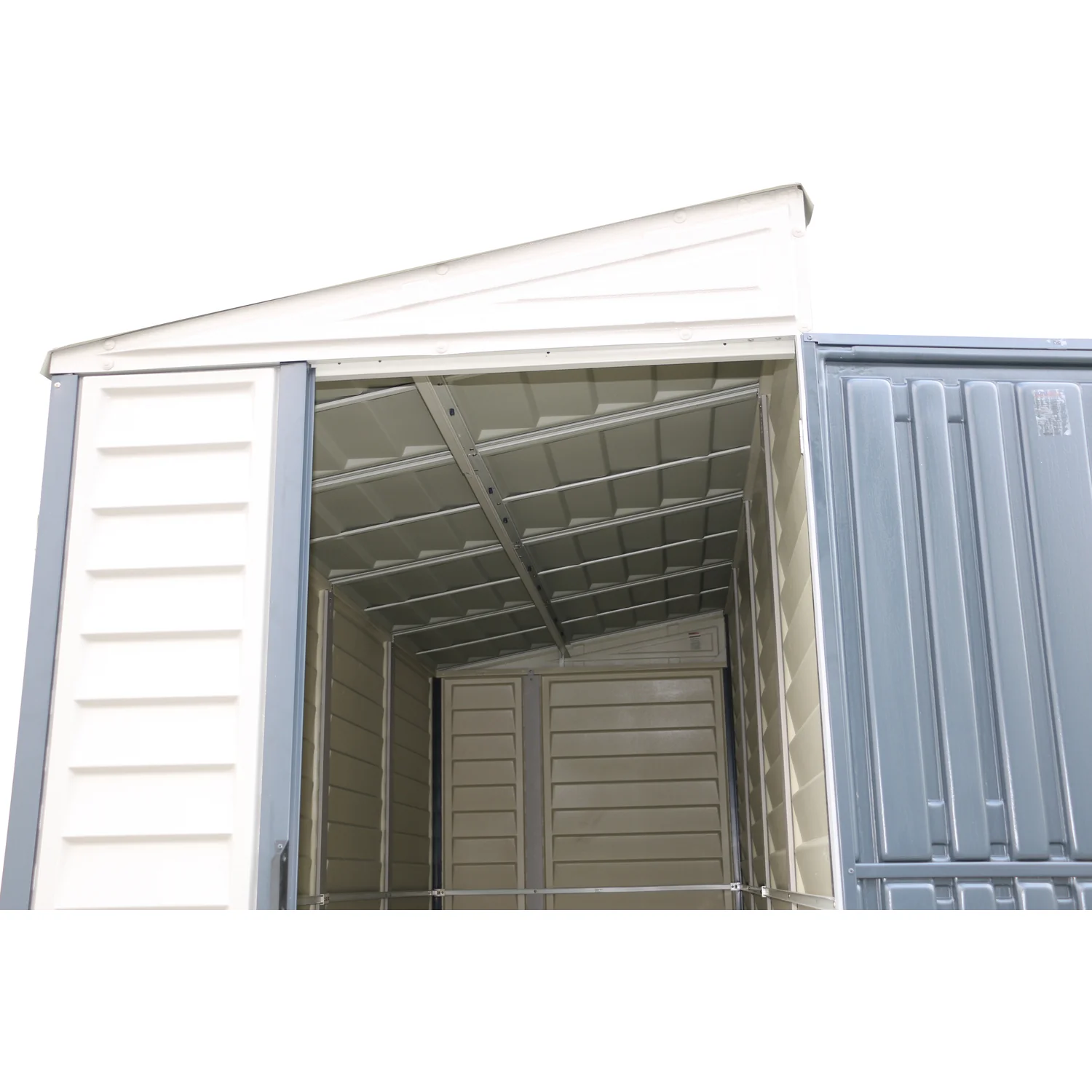 DuraMax | 4 ft Wide SideMate Vinyl Plastic Storage Shed with Foundation - Image 50