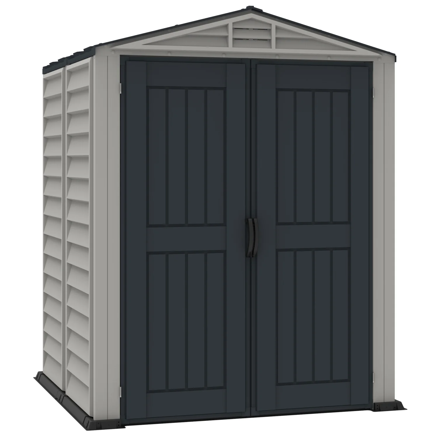 DuraMax | 5.5x5.5x6 ft YardMate Plus Vinyl Plastic Storage Shed with Floor - Image 4