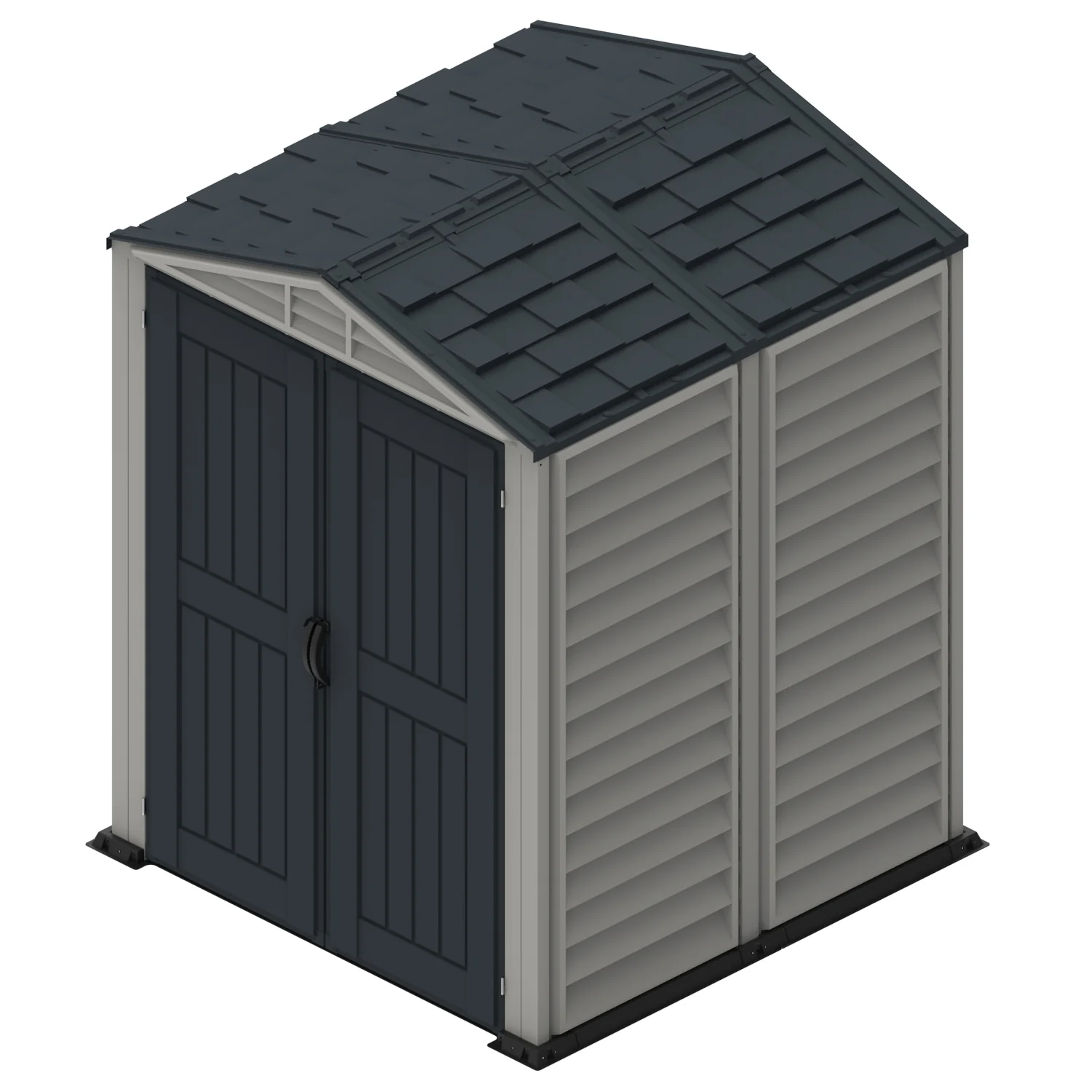 DuraMax | 5.5x5.5x6 ft YardMate Plus Vinyl Plastic Storage Shed with Floor - Image 5