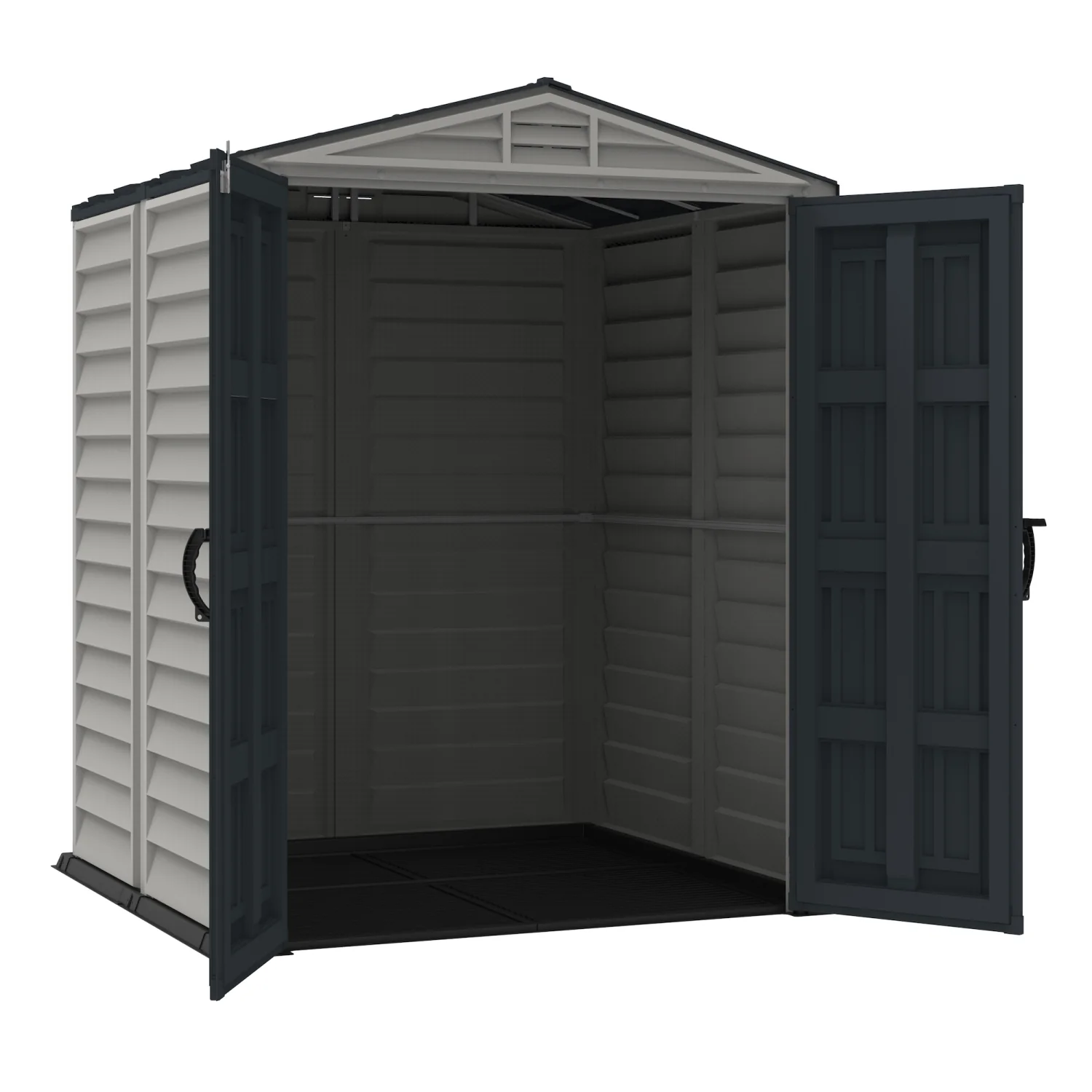 DuraMax | 5.5x5.5x6 ft YardMate Plus Vinyl Plastic Storage Shed with Floor - Image 6