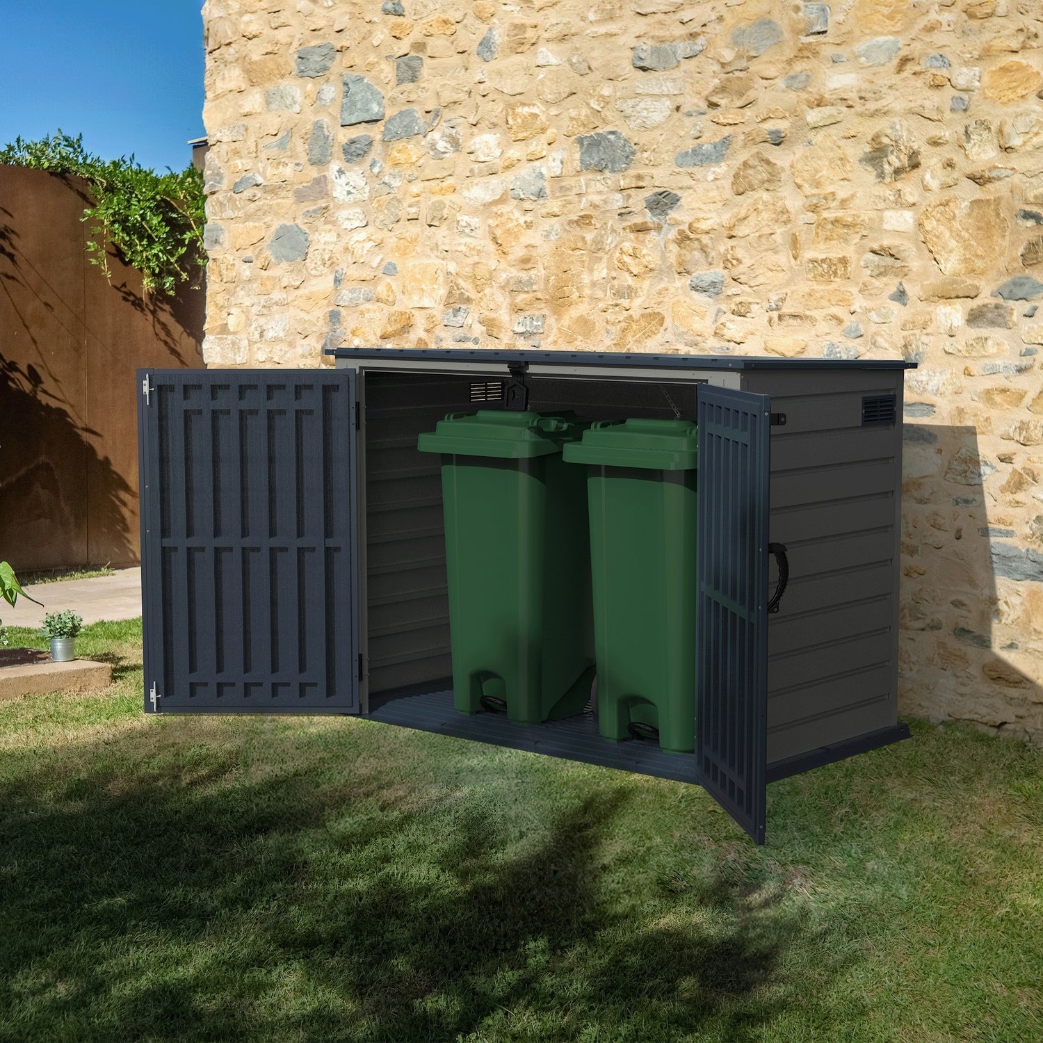 DuraMax | 6.3x3.5 ft Plastic MultiStore Outdoor Horizontal Storage Shed - 2100L - Image 10