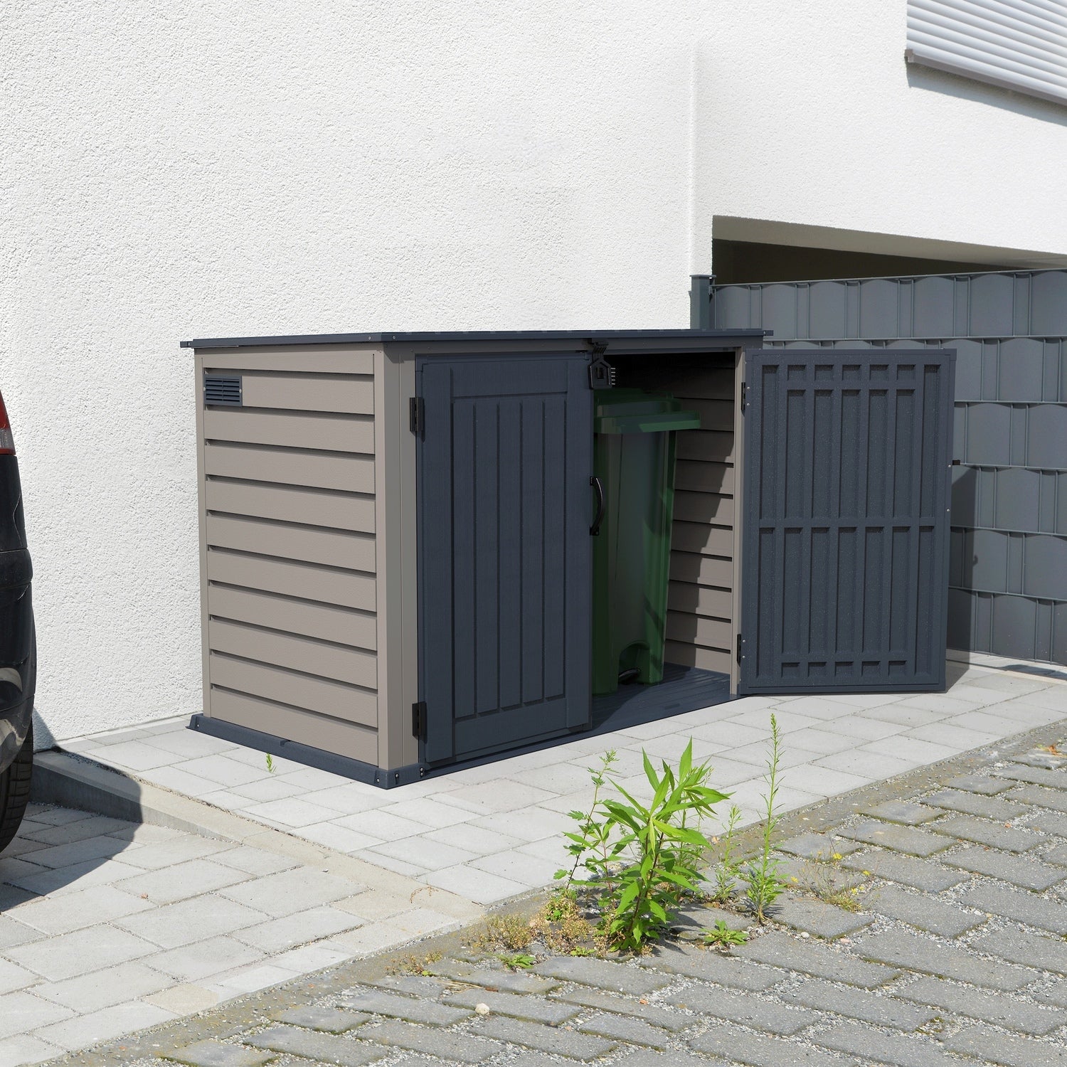 DuraMax | 6.3x3.5 ft Plastic MultiStore Outdoor Horizontal Storage Shed - 2100L - Image 12