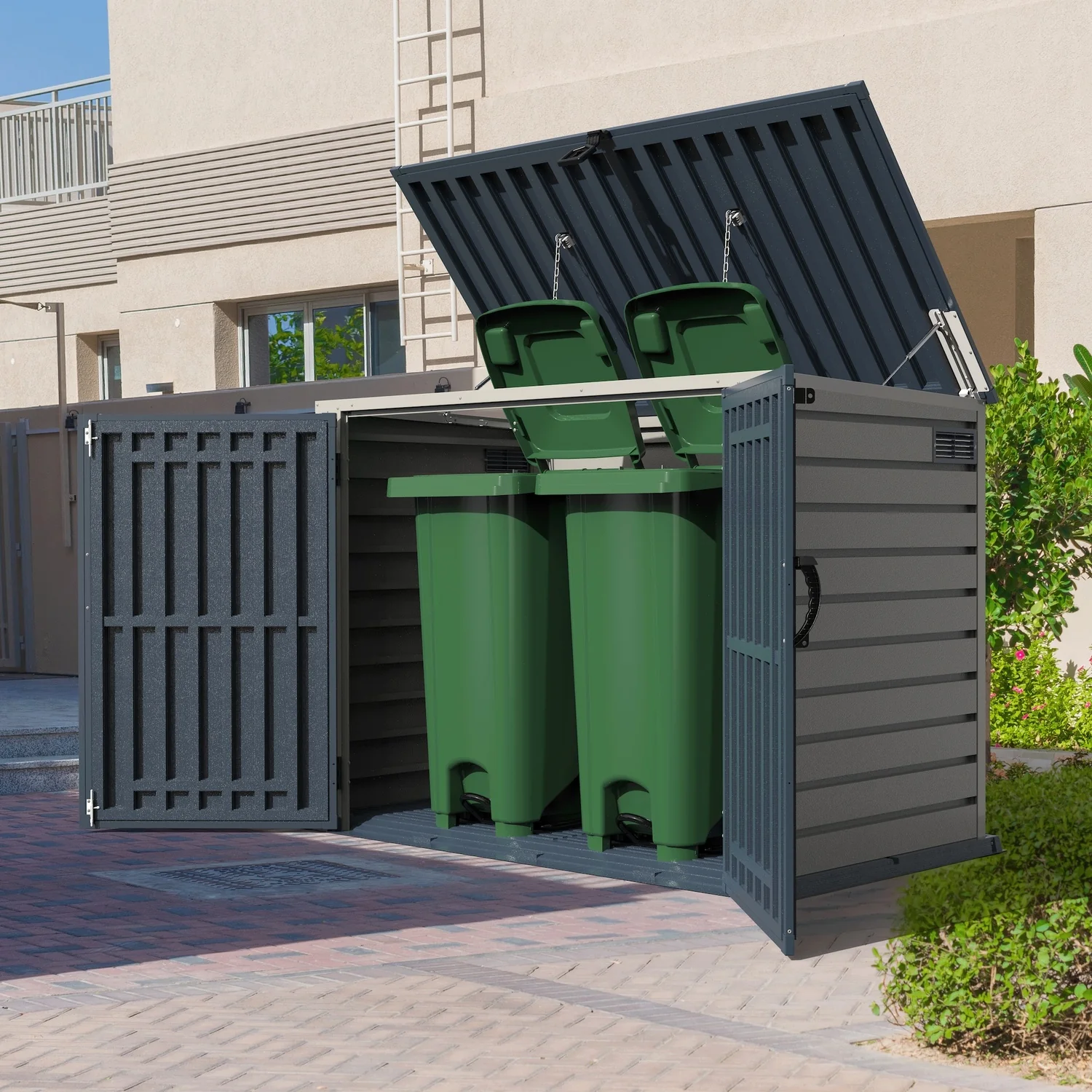 DuraMax | 6.3x3.5 ft Plastic MultiStore Outdoor Horizontal Storage Shed - 2100L - Image 24