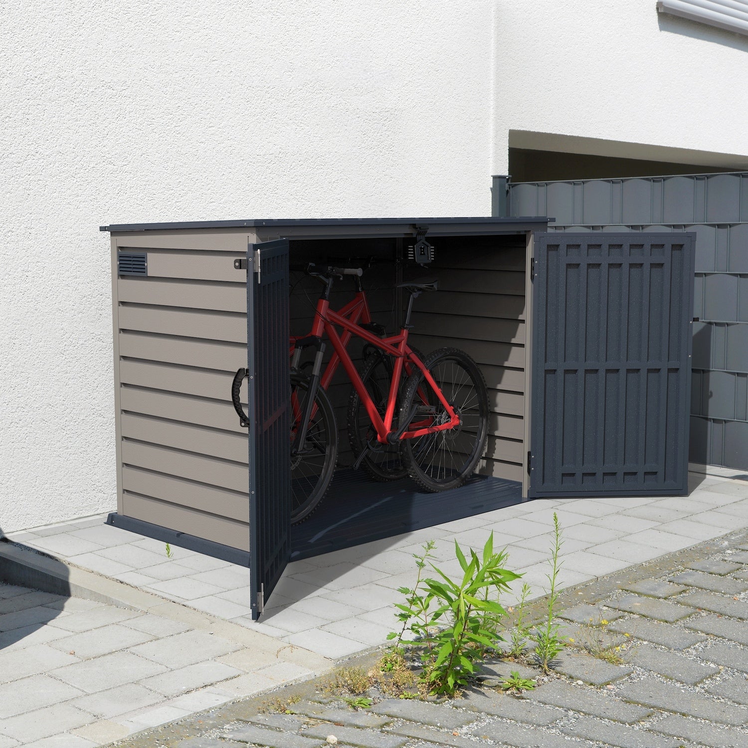 DuraMax | 6.3x3.5 ft Plastic MultiStore Outdoor Horizontal Storage Shed - 2100L - Image 4