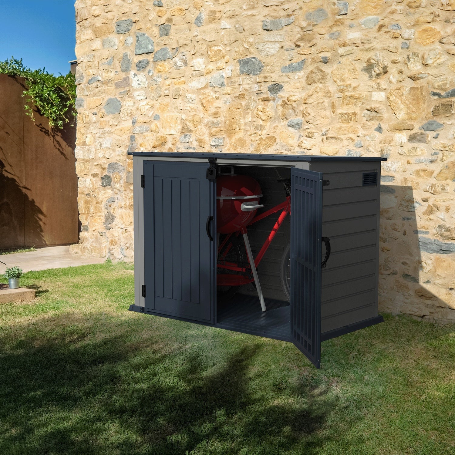 DuraMax | 6.3x3.5 ft Plastic MultiStore Outdoor Horizontal Storage Shed - 2100L - Image 6