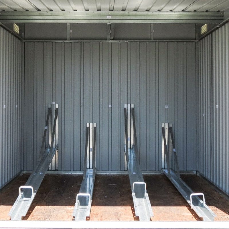 DuraMax | 6x6 ft Galvanized Steel Bicycle Storage Shed with Floor - Image 15