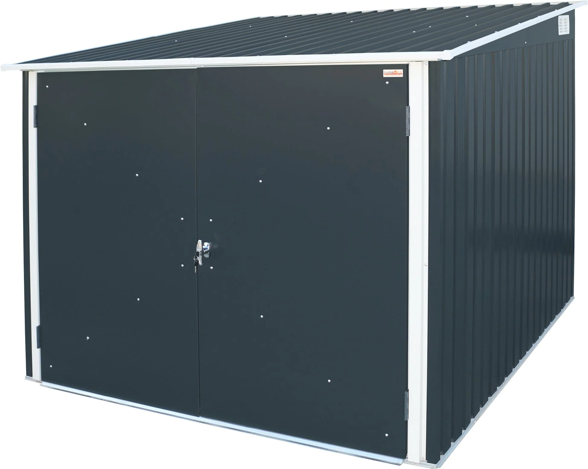 DuraMax | 6x6 ft Galvanized Steel Bicycle Storage Shed with Floor - Image 5
