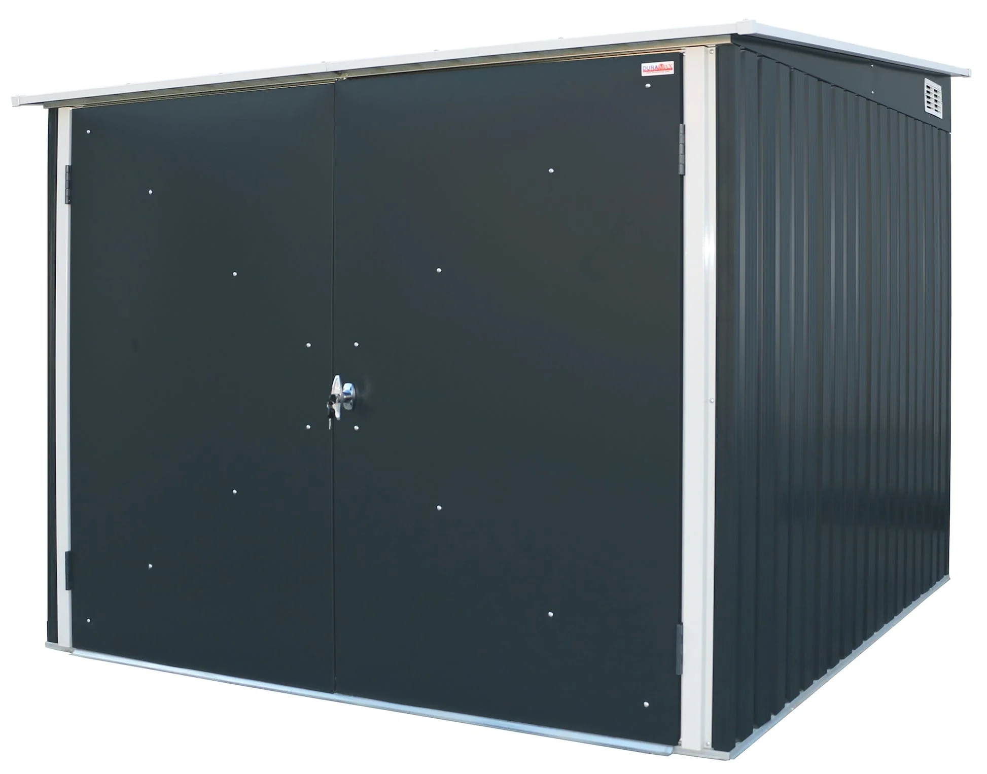 DuraMax | 6x6 ft Galvanized Steel Bicycle Storage Shed with Floor - Image 6
