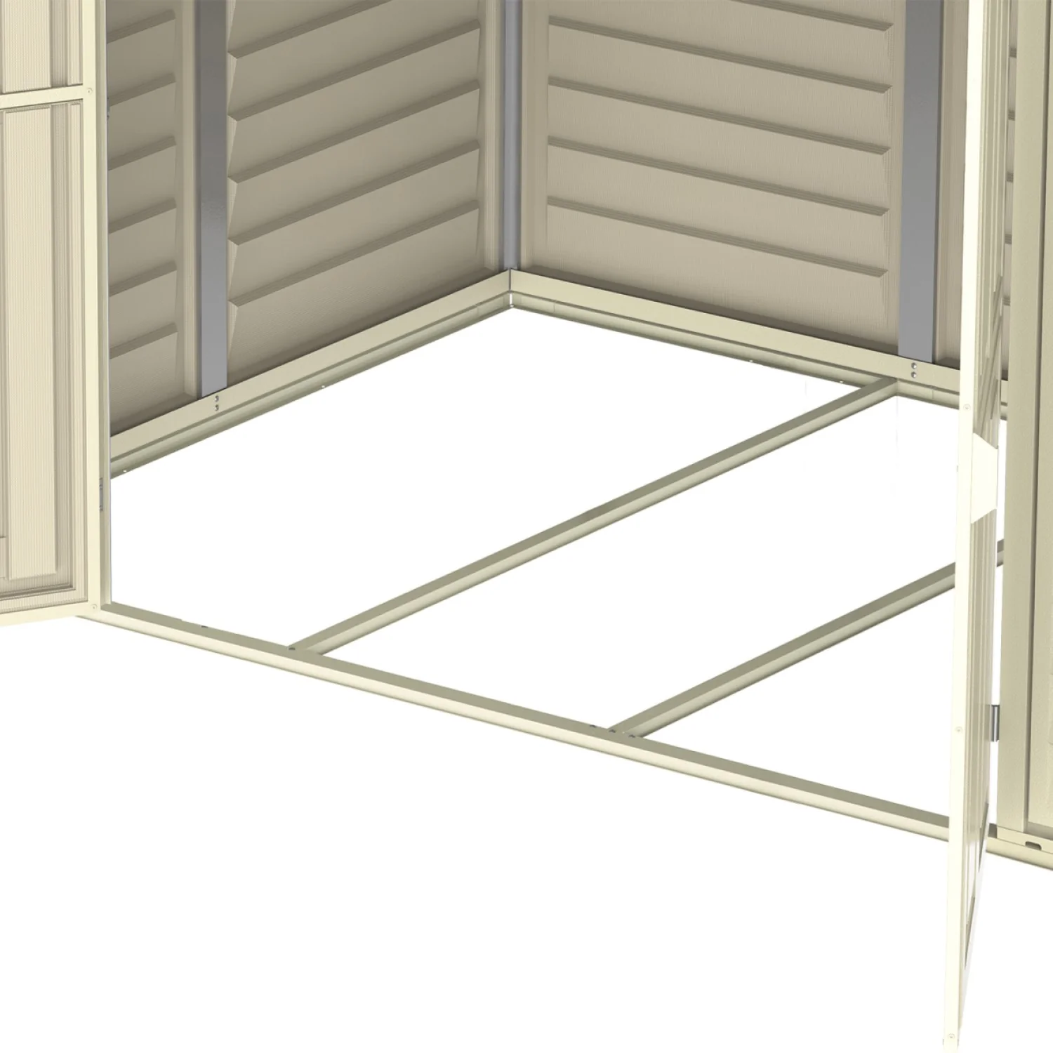 DuraMax | 8x8x6 ft DuraMate Vinyl Plastic Storage Shed with Foundation - Image 5