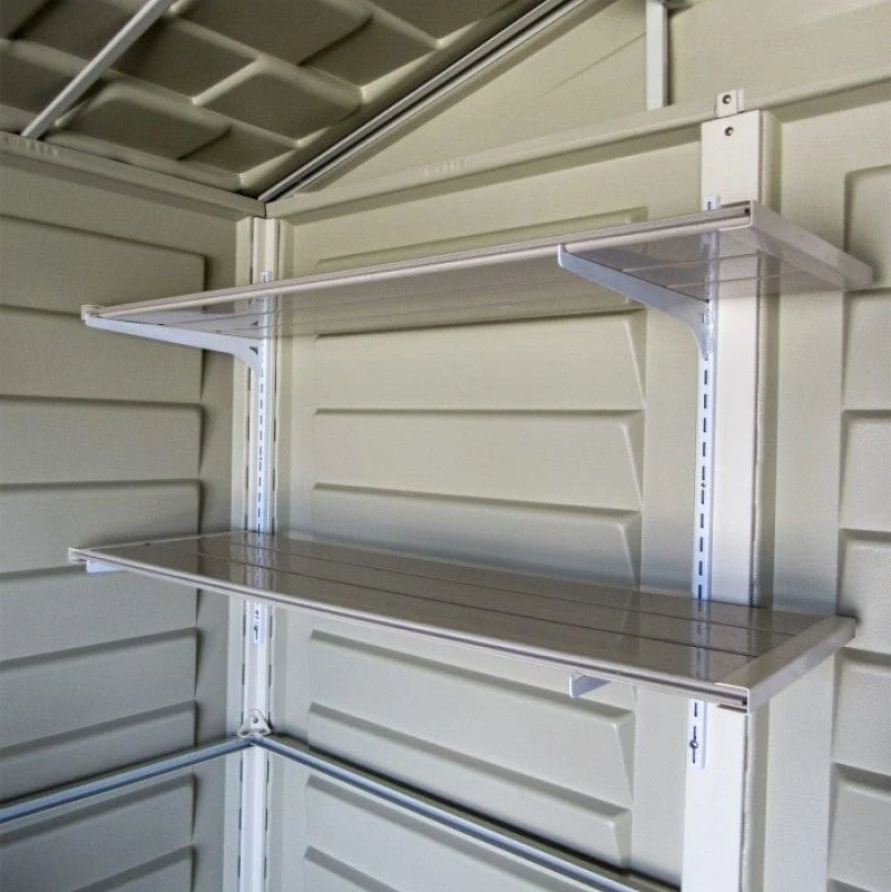 DuraMax | 8x8x6 ft DuraPlus Vinyl Plastic Storage Shed with Foundation - Image 14