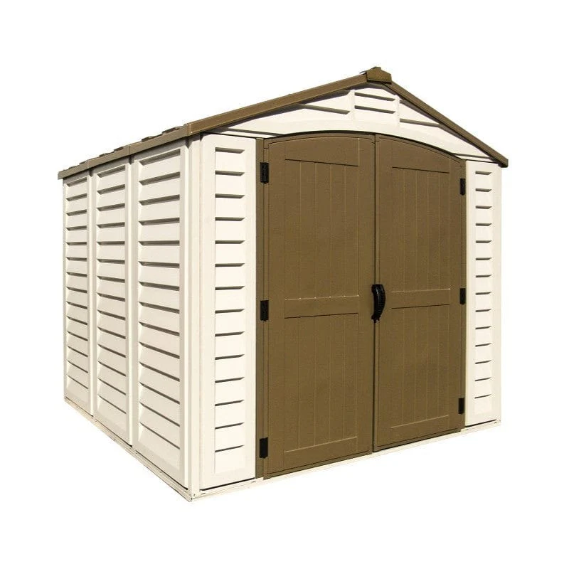 DuraMax | 8x8x6 ft DuraPlus Vinyl Plastic Storage Shed with Foundation - Image 3
