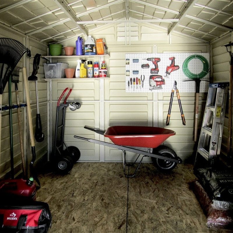 DuraMax | 8x8x6 ft DuraPlus Vinyl Plastic Storage Shed with Foundation - Image 5
