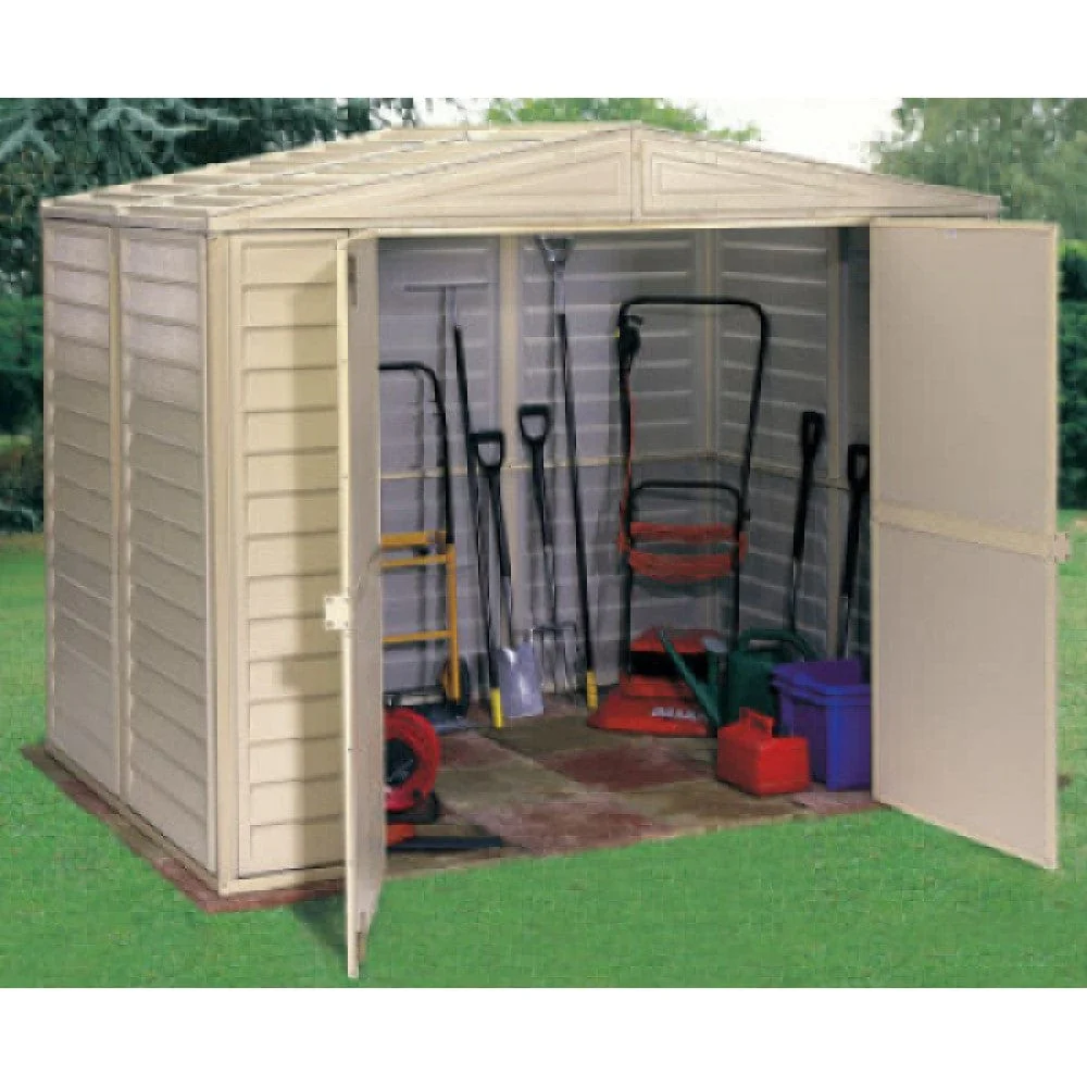 DuraMax | DuraMate 8x5.5x6 ft Vinyl Plastic Storage Shed with Foundation - Image 3
