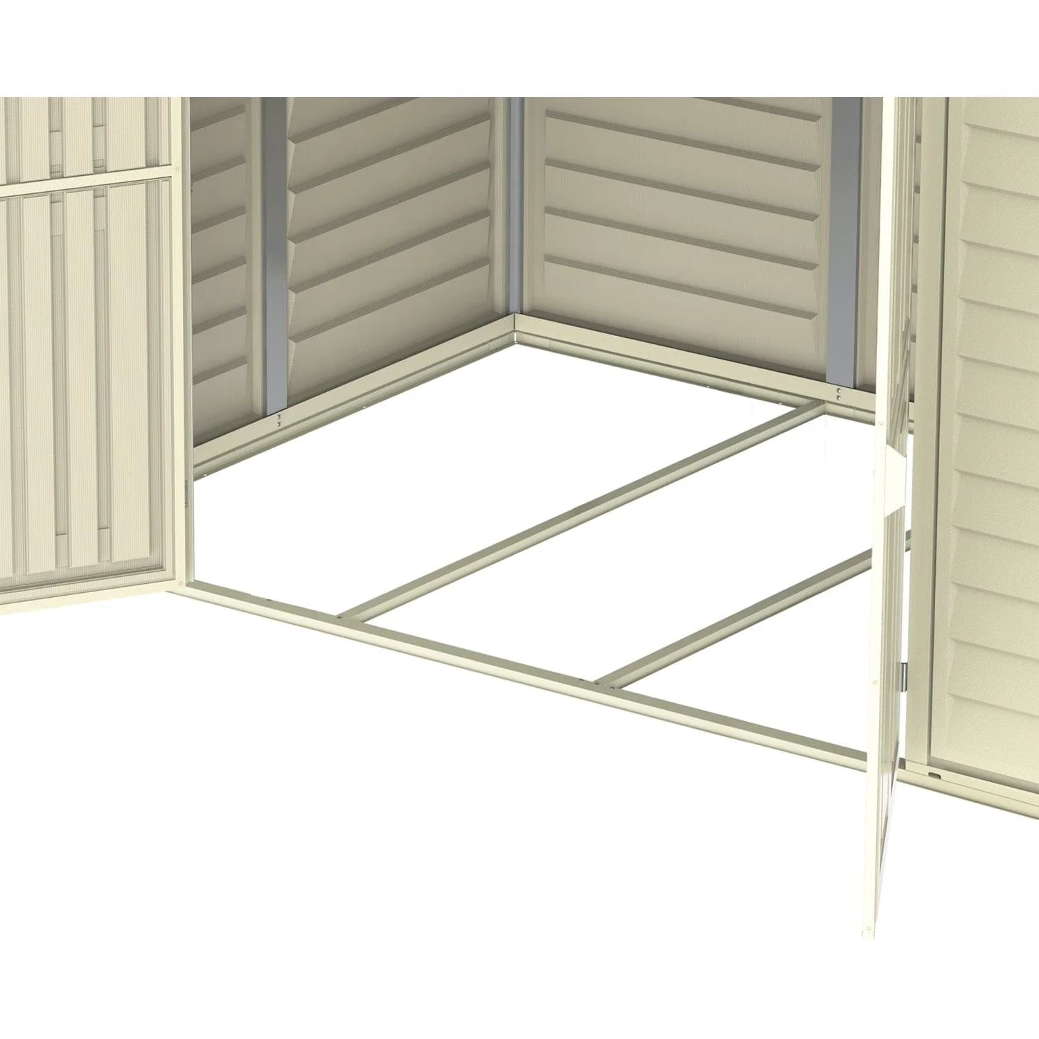 DuraMax | DuraMate 8x5.5x6 ft Vinyl Plastic Storage Shed with Foundation - Image 6