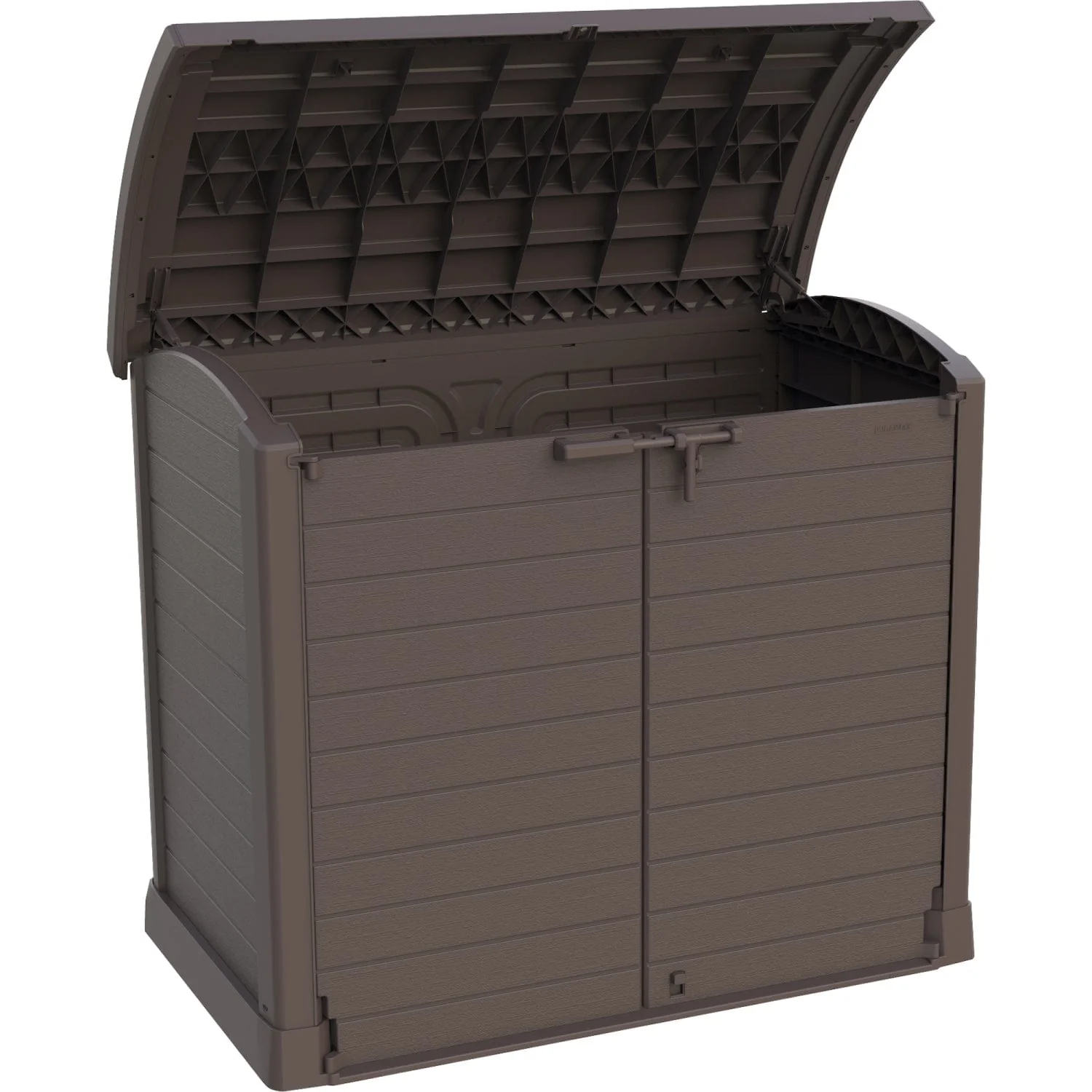 DuraMax | 4.5x2.8 ft Heavy Plastic StoreAway Multipurpose Horizontal Shed with Arc Lid - 1200L