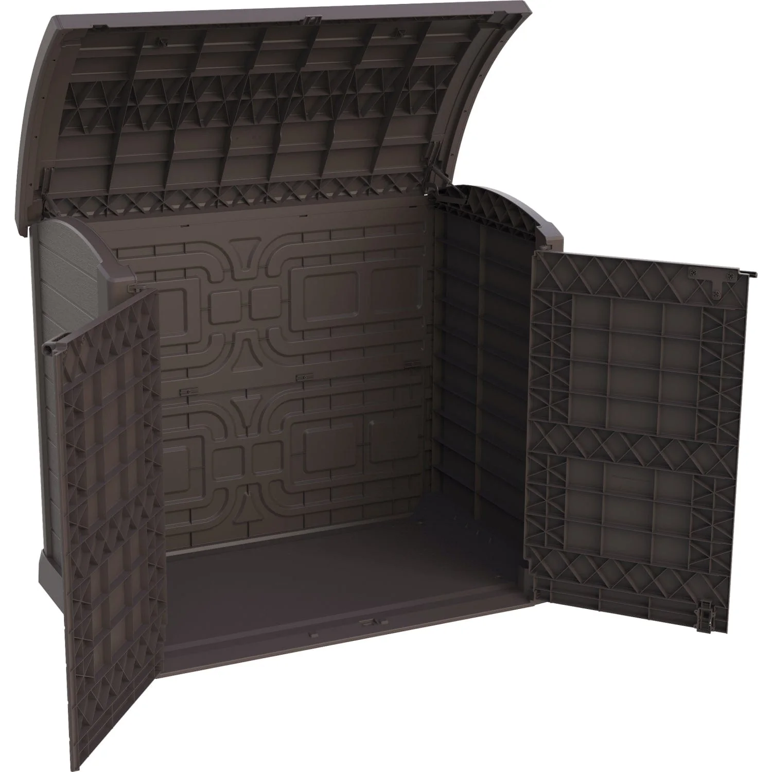 DuraMax | 4.5x2.8 ft Heavy Plastic StoreAway Multipurpose Horizontal Shed with Arc Lid - 1200L - Image 6