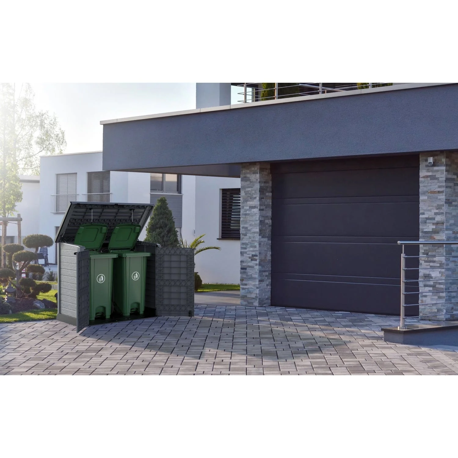 DuraMax | 4.5x2.8 ft Heavy Plastic StoreAway Multipurpose Horizontal Shed with Flat Lid - 1200L - Image 15