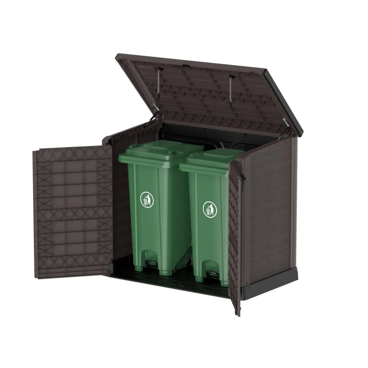 DuraMax | 4.5x2.8 ft Heavy Plastic StoreAway Multipurpose Horizontal Shed with Flat Lid - 1200L - Image 2
