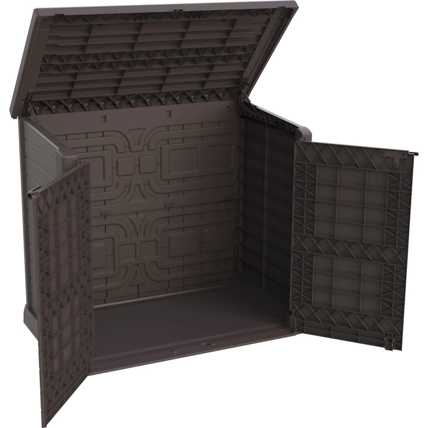 DuraMax | 4.5x2.8 ft Heavy Plastic StoreAway Multipurpose Horizontal Shed with Flat Lid - 1200L - Image 5