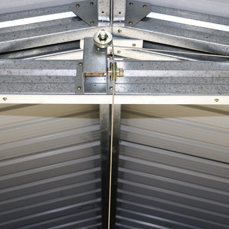 DuraMax | Imperial Metal Garage 12X20 Dark Gray with White | Western States - Image 12